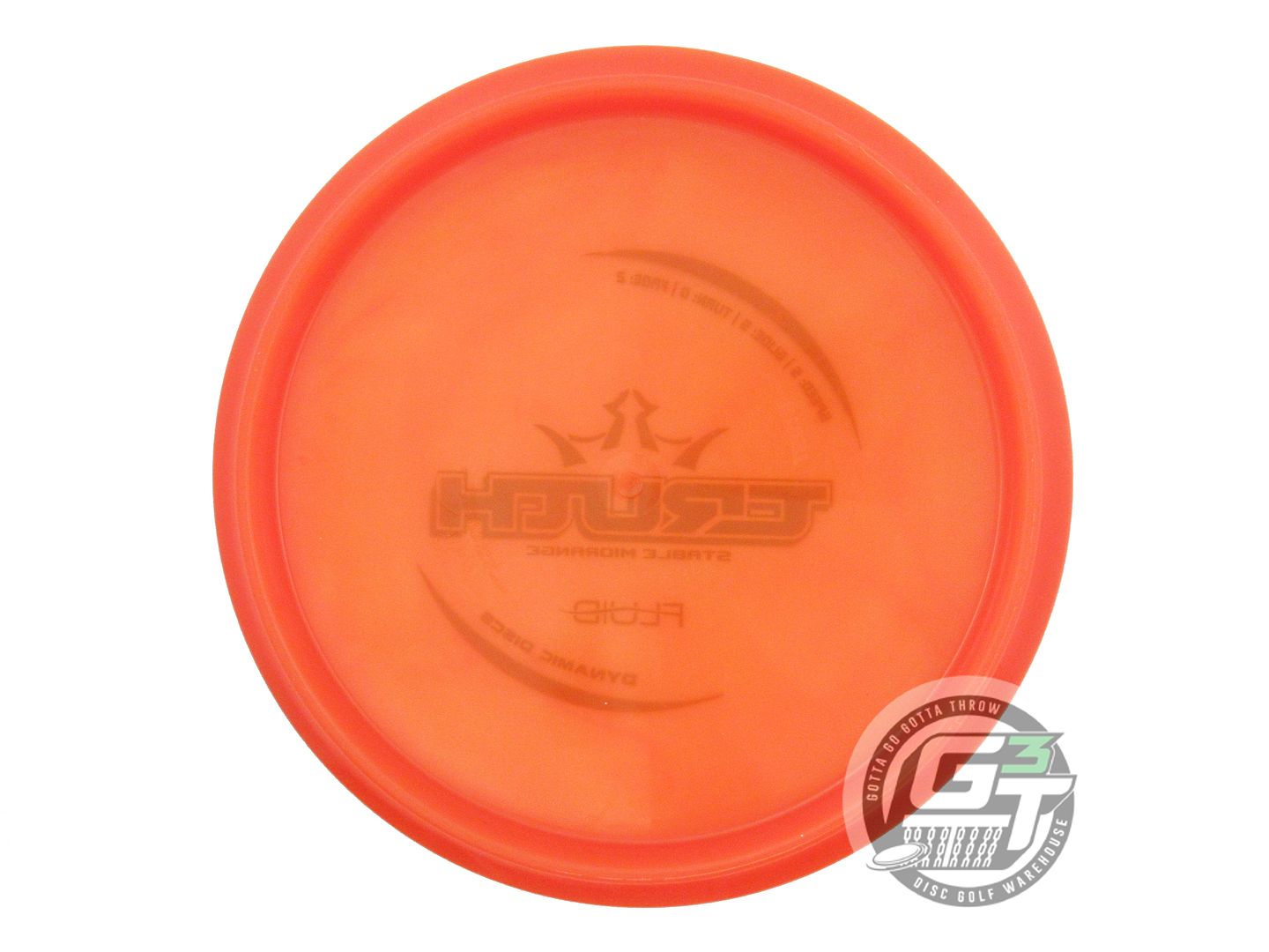 USED Dynamic Discs Fluid Truth 176g Orange Green Stamp OOP Midrange Golf Disc