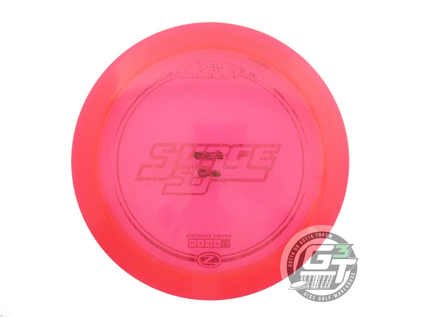 USED Discraft Z Surge SS 175g Red Pink Foil Distance Driver Golf Disc