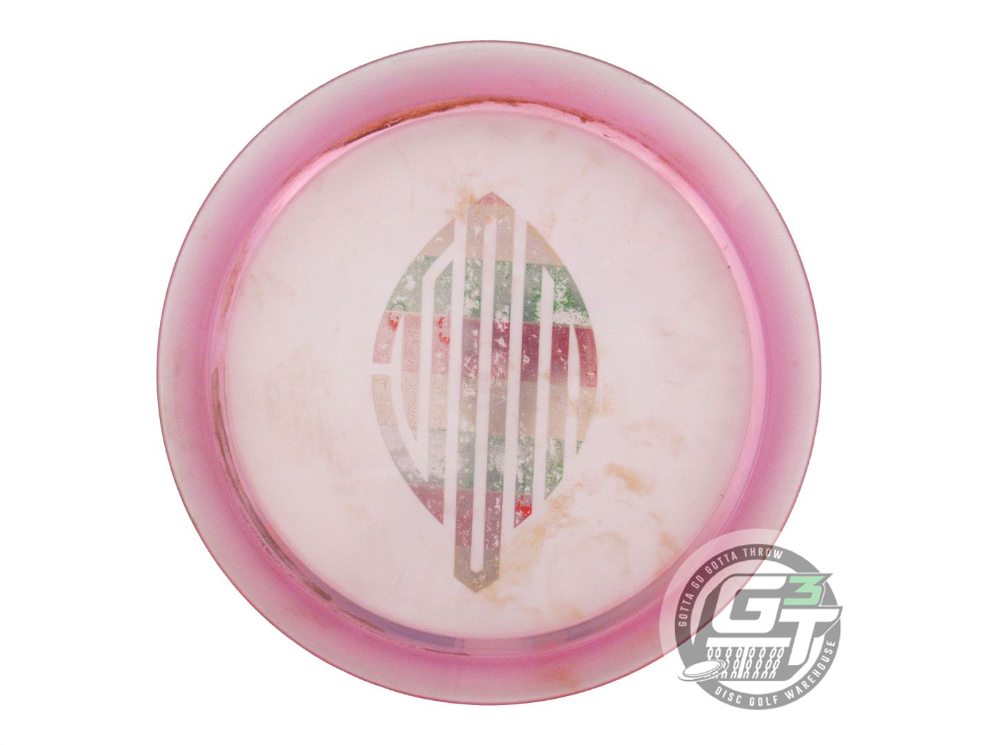 USED Dynamic Discs Lucid Criminal 173g Pink Rasta Foil Distance Driver Golf Disc