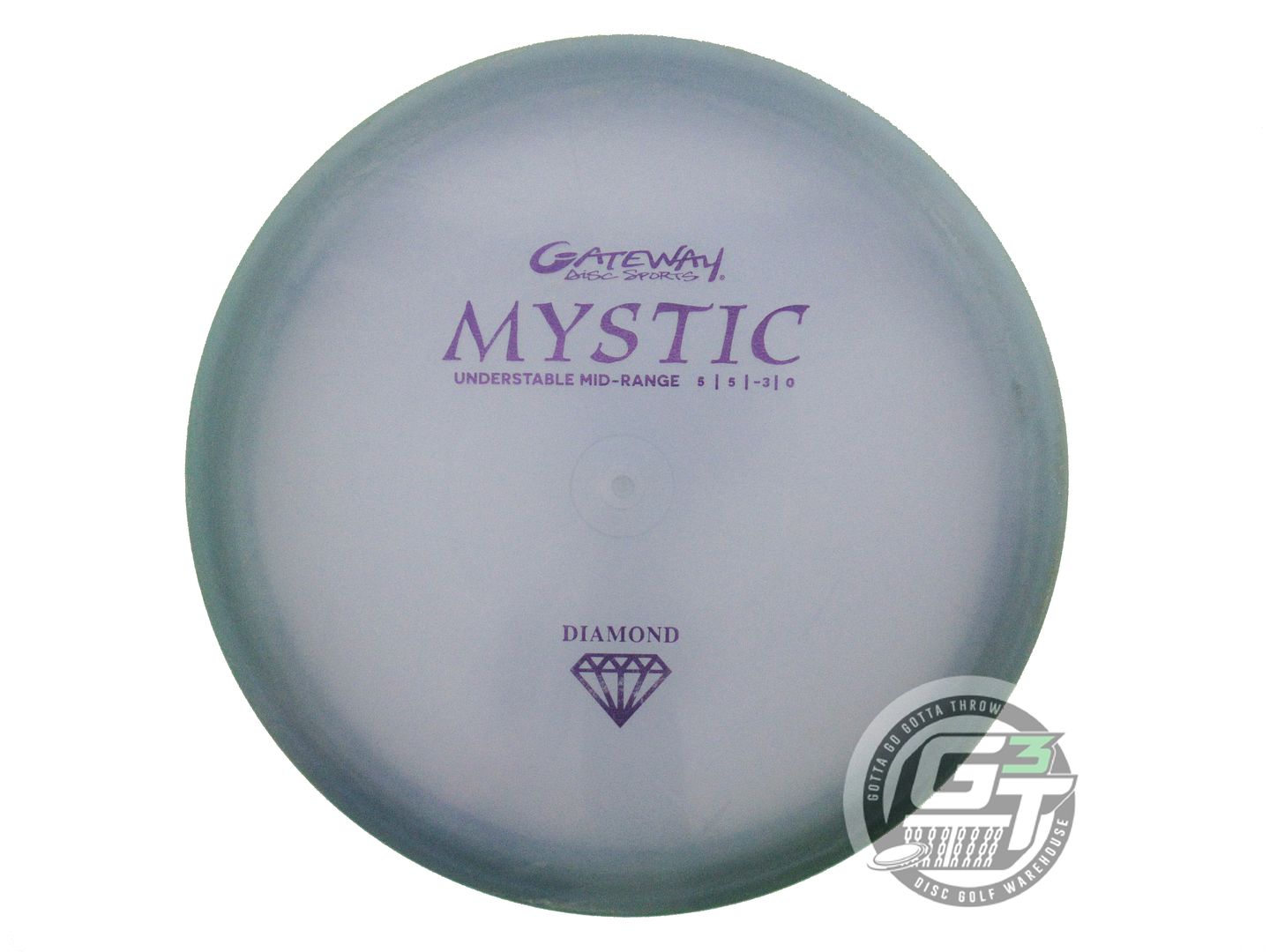 USED Gateway Diamond Mystic 177g Blue Purple Foil Midrange Golf Disc