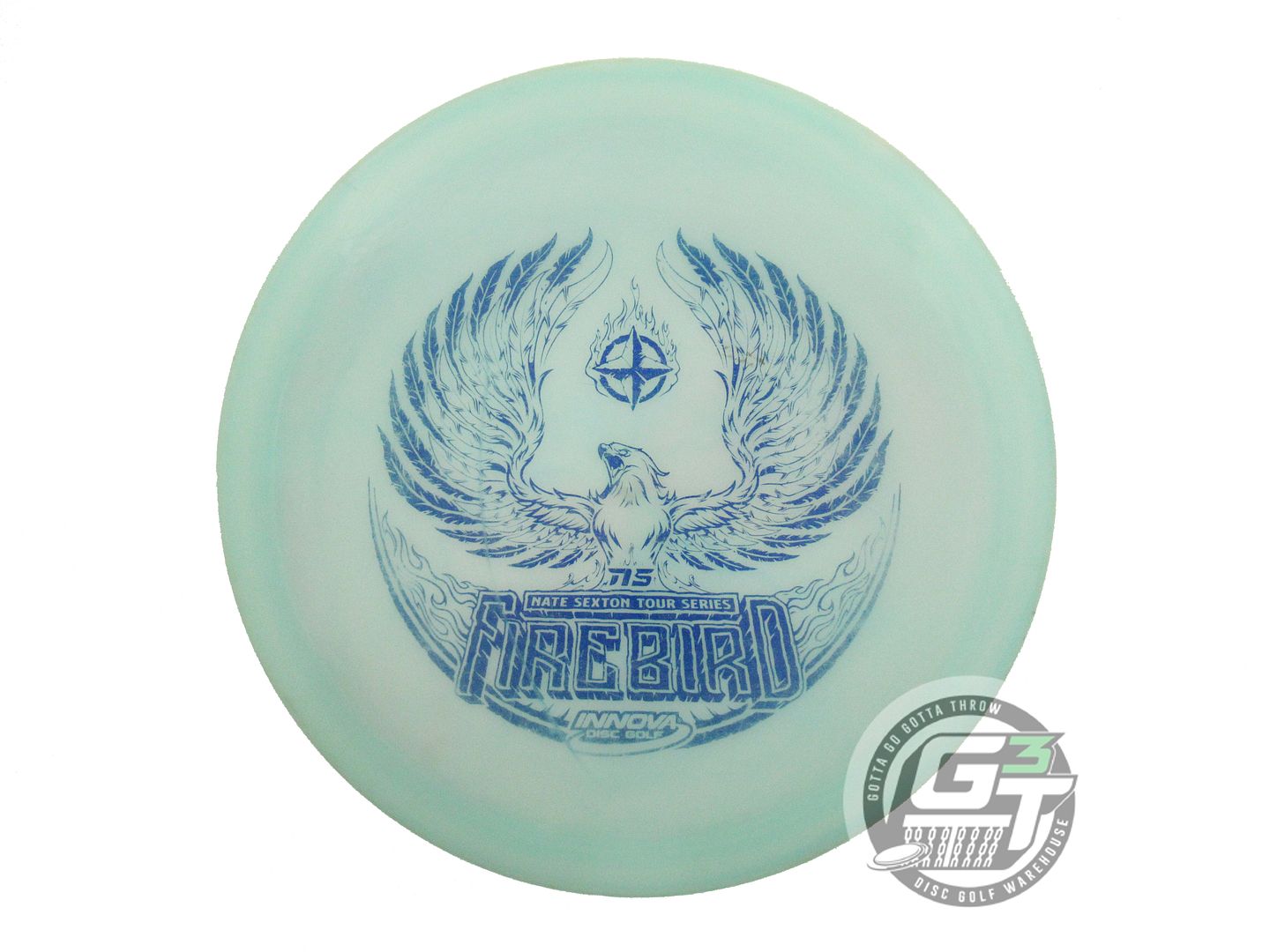 USED Innova [SEXTON] Glow Champion Firebird 175g Seafoam Blue Foil Driver Disc