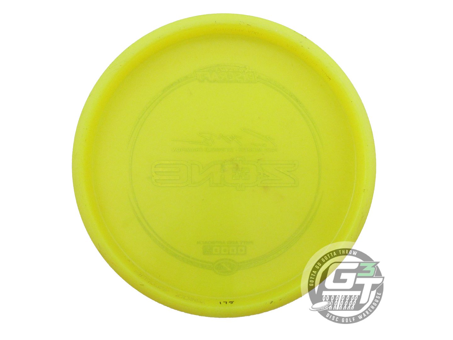 USED Discraft [McBETH] Z Zone 175g Yellow Silver Star Foil Putter Golf Disc