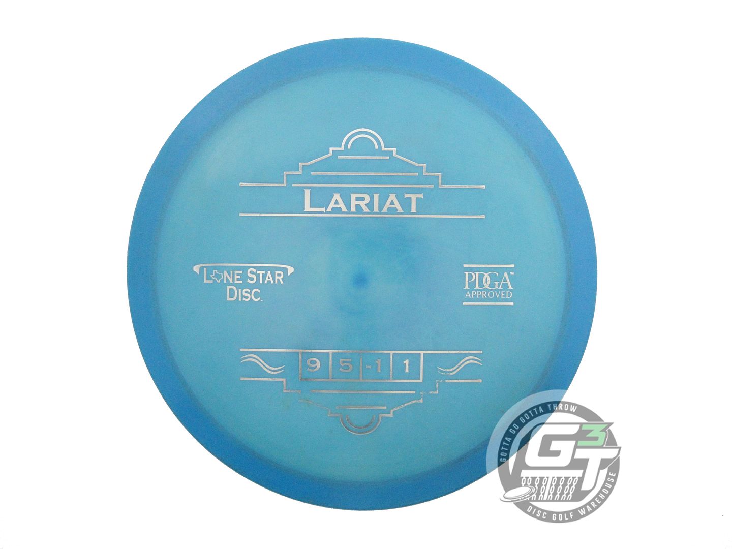 USED Lone Star Lima Lariat 153g Blue Silver Foil Fairway Driver Golf Disc