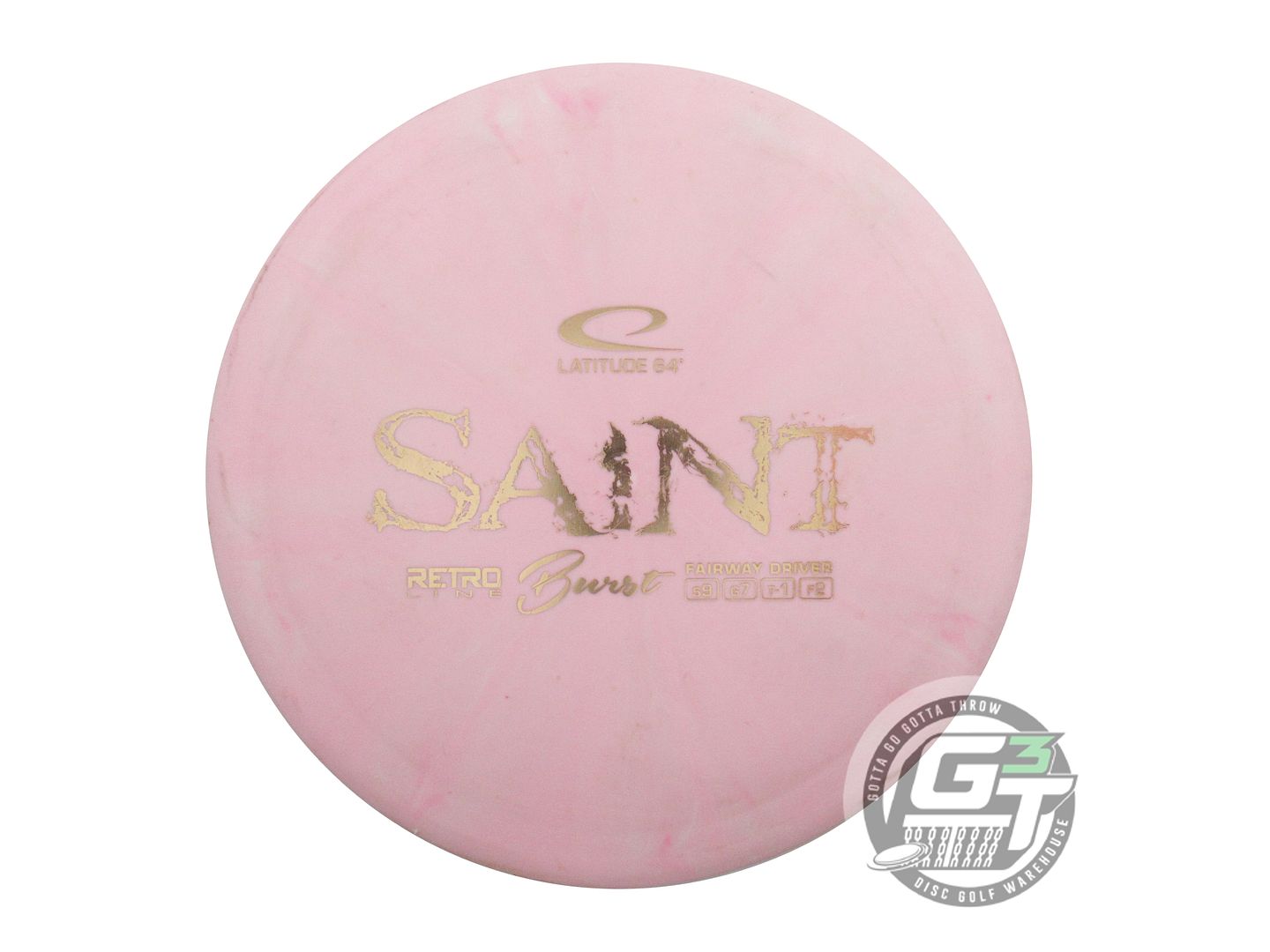 USED Latitude 64 Retro Burst Saint 175g Pink Gold Foil Fairway Driver Golf Disc
