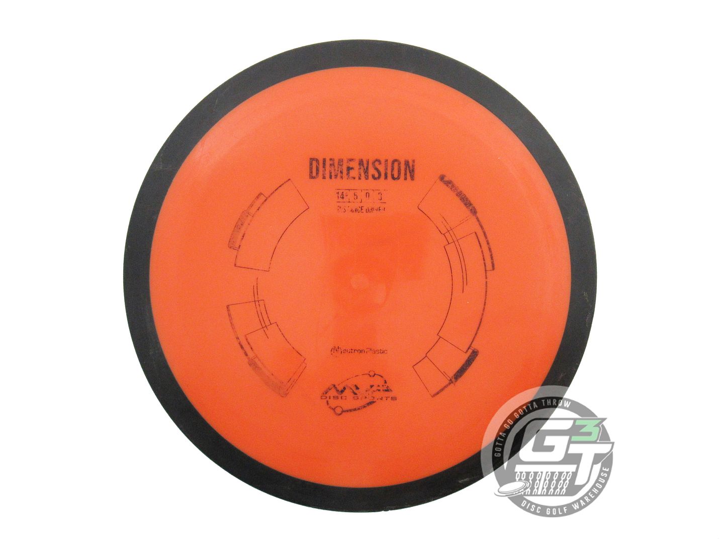 USED MVP Disc Sports Neutron Dimension 171g Orange Distance Driver Golf Disc