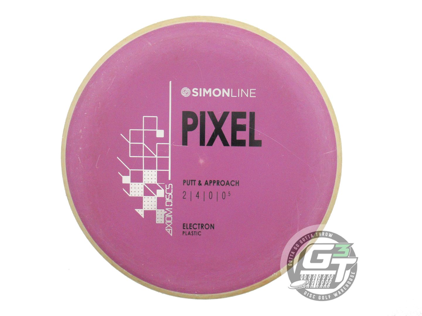 USED Axiom Discs [LIZOTTE] Electron Pixel 173g Purple Peach Rim Putter Golf Disc