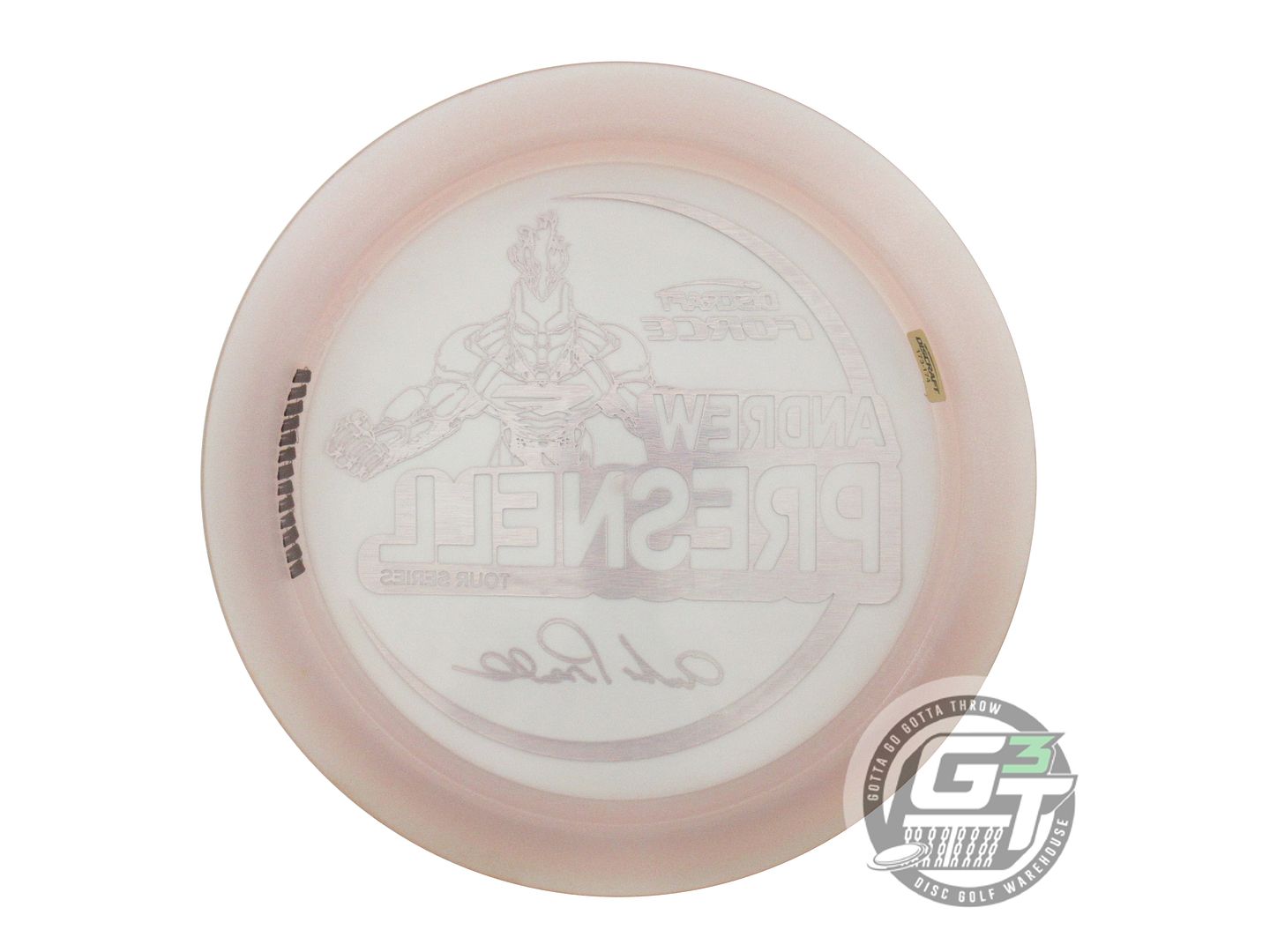 USED Discraft [PRESNELL] Metallic Z Force 177g Lt. Peach Red Holo Driver Disc