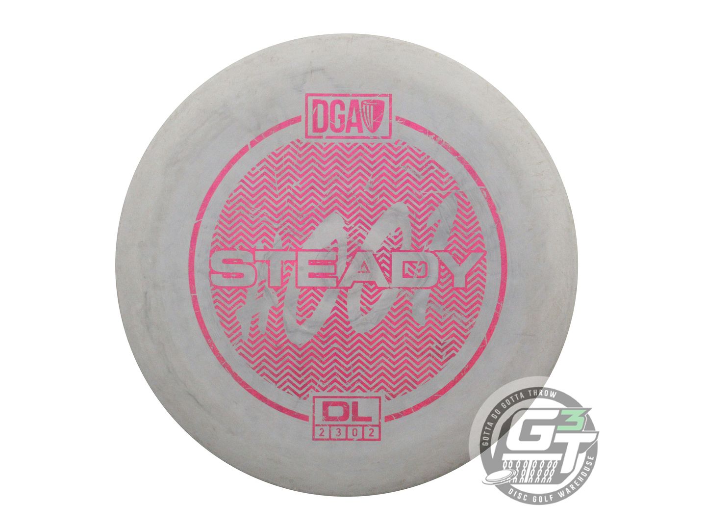 USED DGA D-Line Steady 172g Gray Pink Shatter Foil A Putter Golf Disc