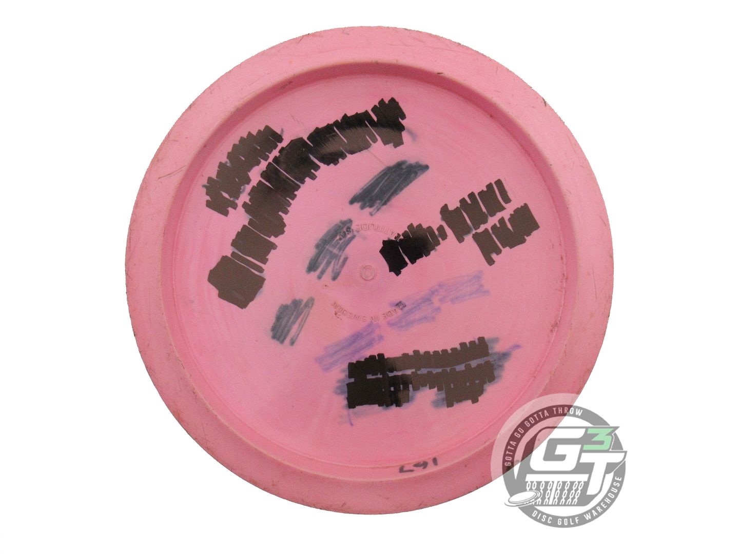 USED Latitude 64 Gold Trident 172g Pink Wiped Stamp OOP Fairway Driver Golf Disc