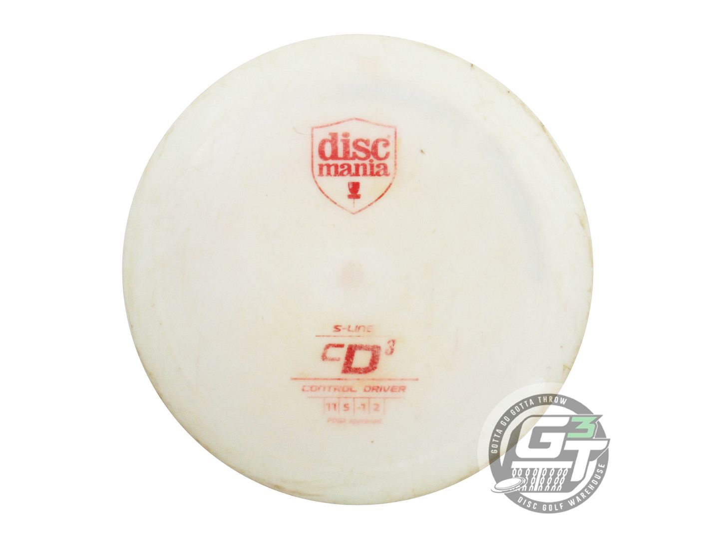USED DiscMania S-Line CD3 175g White Red Stamp Distance Driver Golf Disc