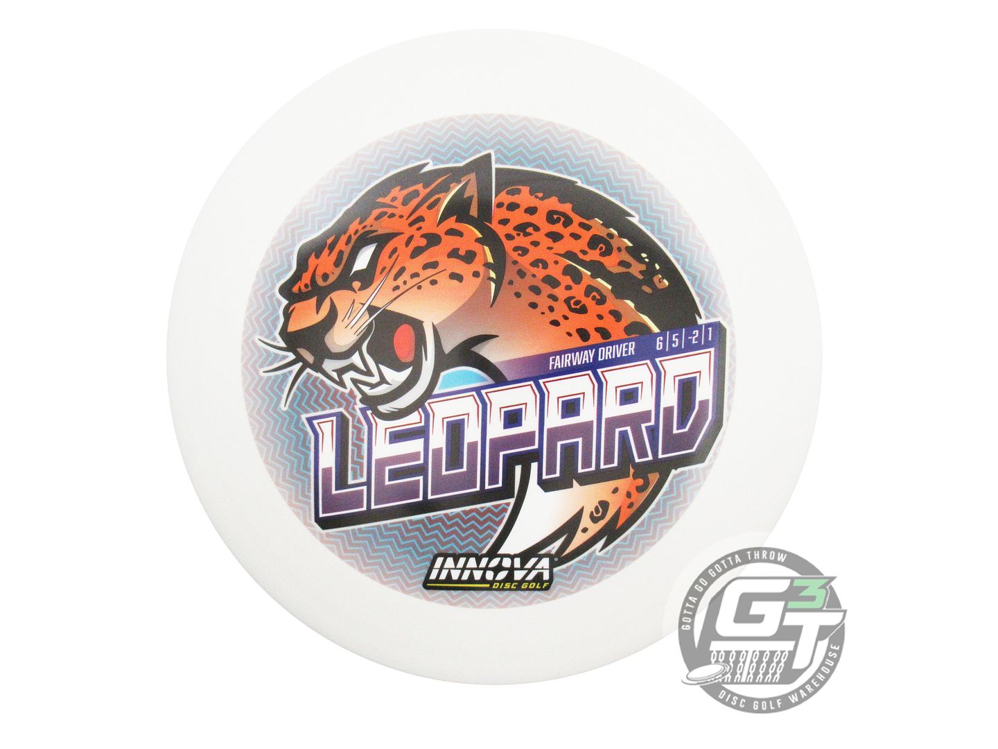USED Innova DX Leopard 168g FullColor White A Fairway Driver Golf Disc