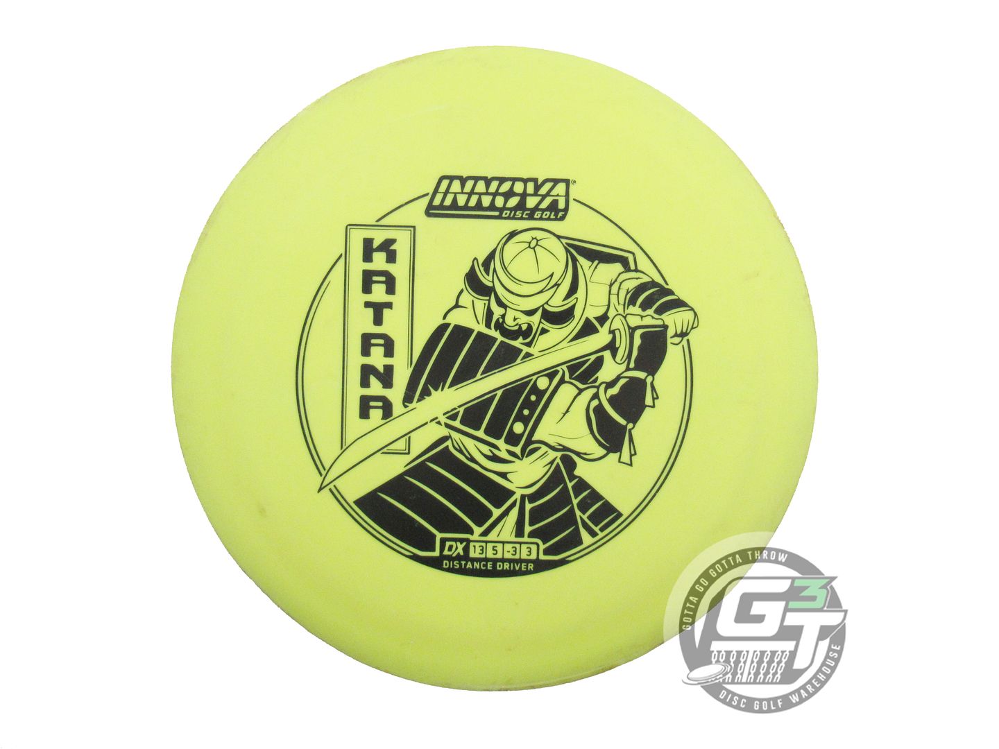 USED Innova DX Katana 173g Lime Black Stamp Distance Driver Golf Disc