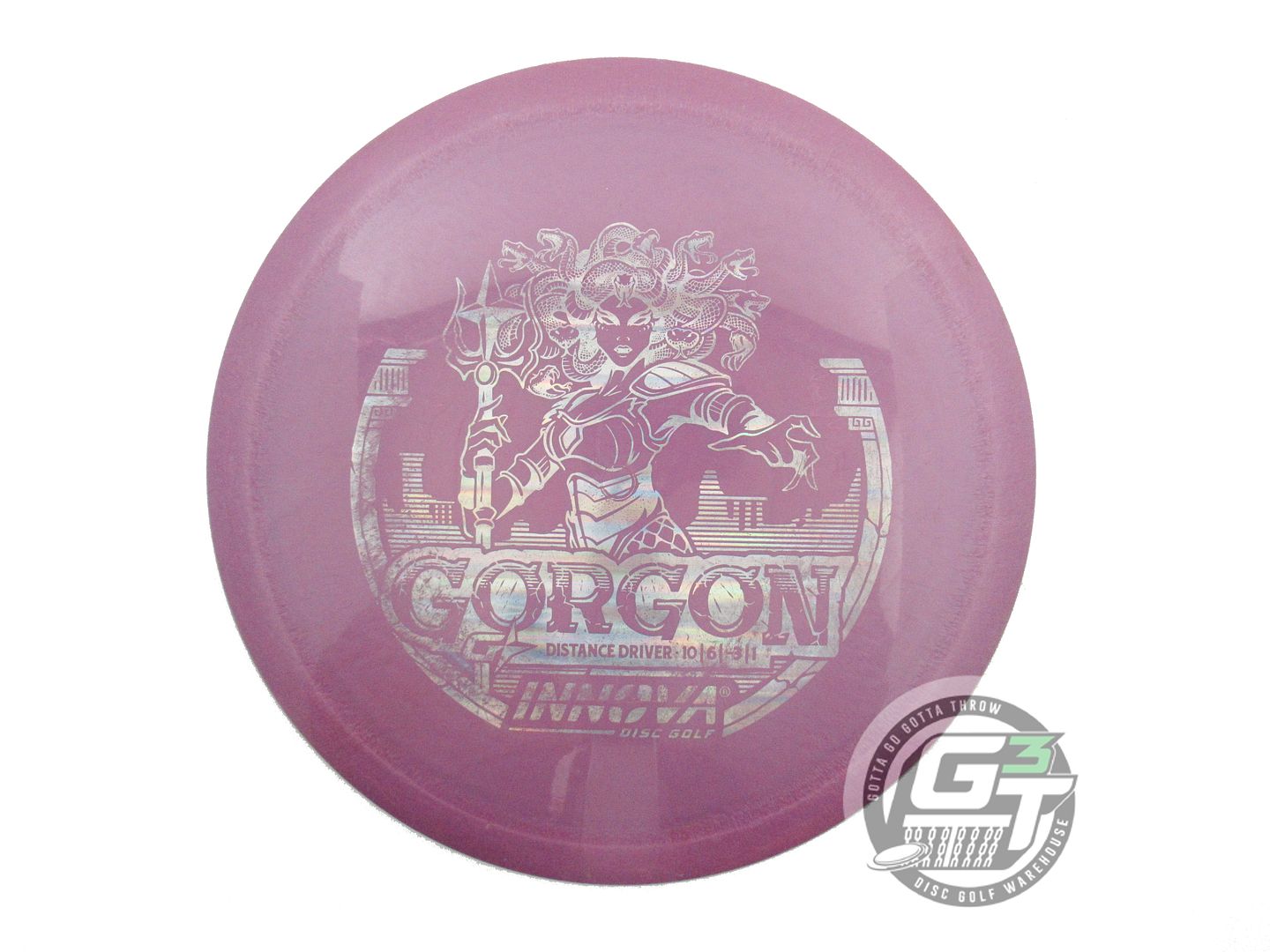USED Innova GStar Gorgon 173g Purple Silver Holo Foil Distance Driver Golf Disc