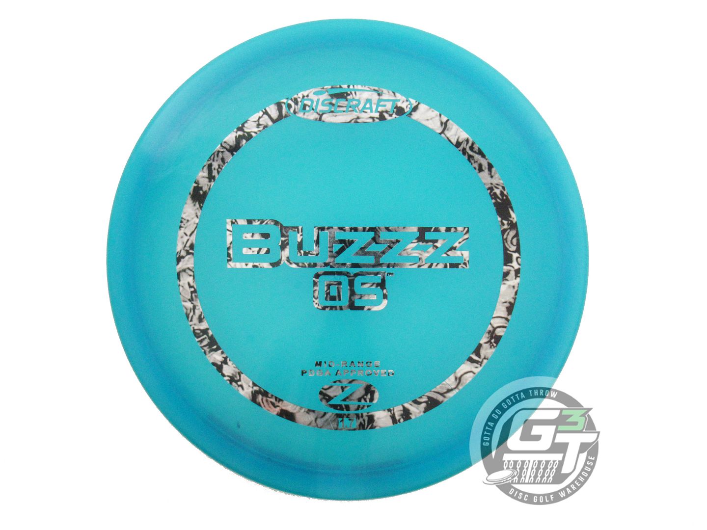 USED Discraft Z Buzzz OS 178g Teal Snake Foil Midrange Golf Disc