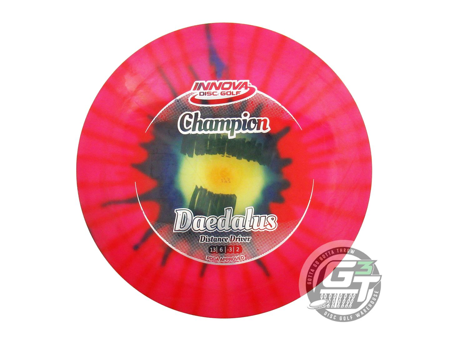 USED Innova I-DYE Champion Daedalus 173g Pink Burst Distance Driver Golf Disc