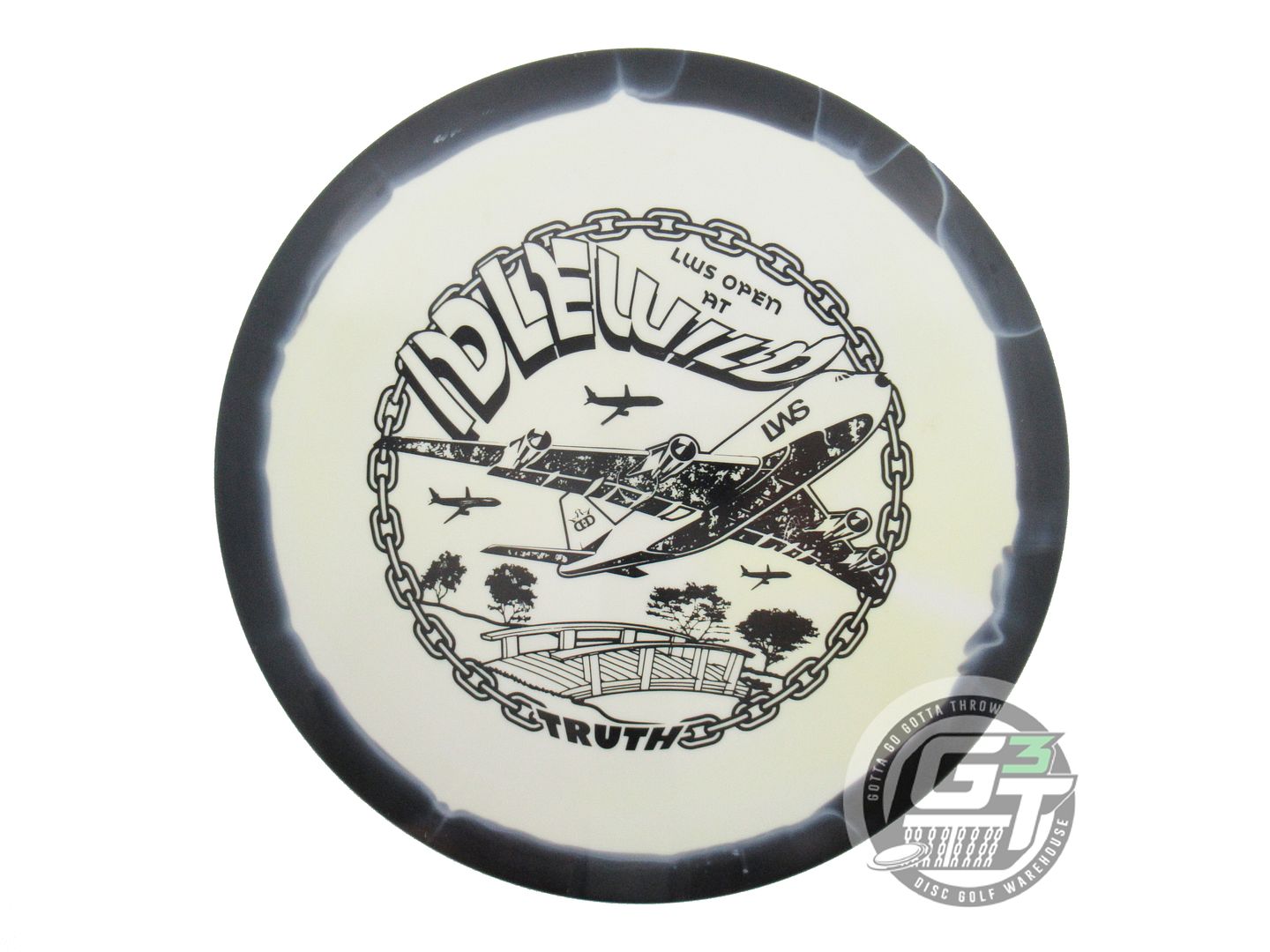 USED Dynamic Discs Fuzion Orbit Truth 174g Black-White Midrange Golf Disc