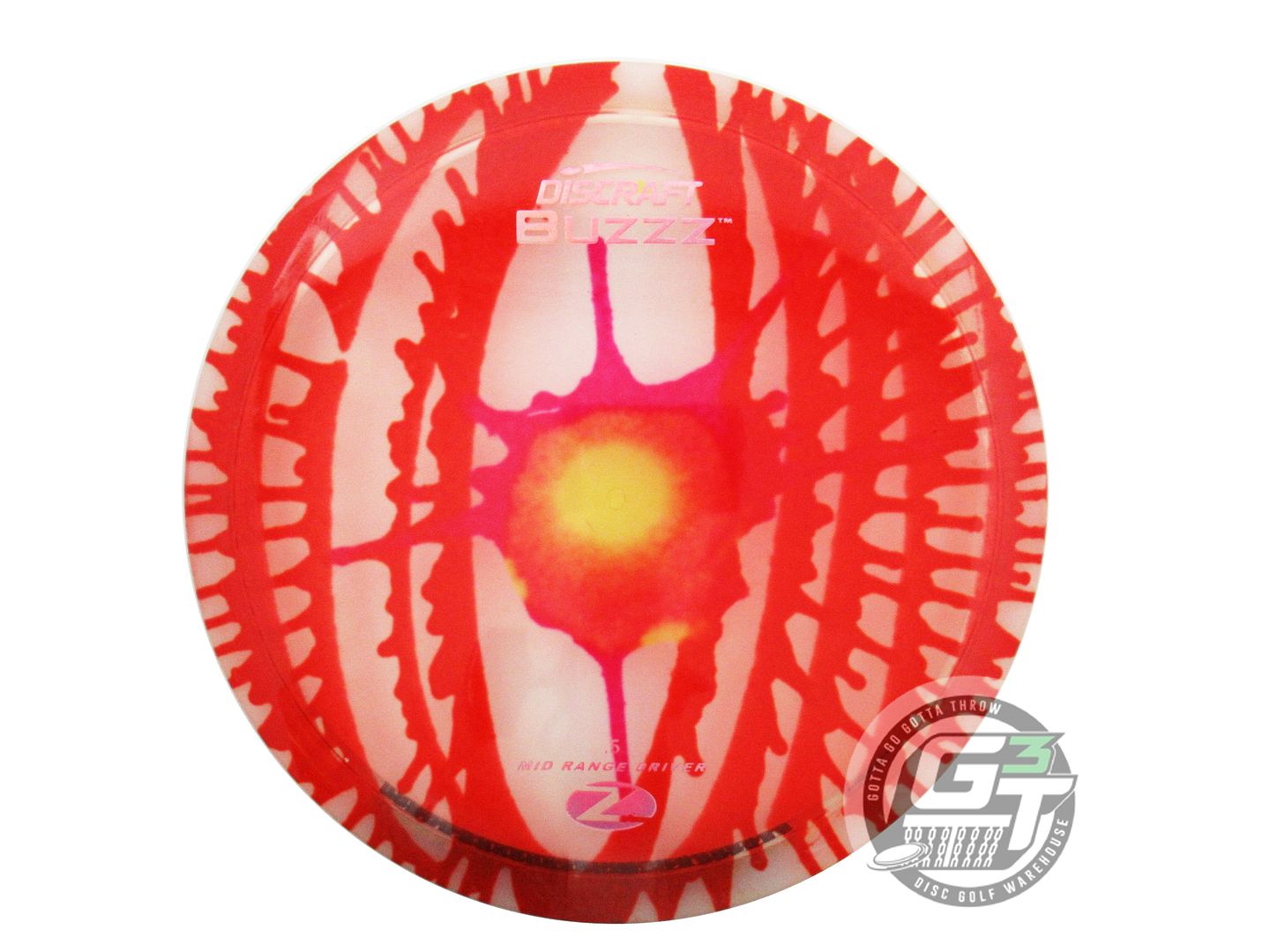 USED Discraft FlyDye Z Buzzz 178g Red Burst Midrange Golf Disc