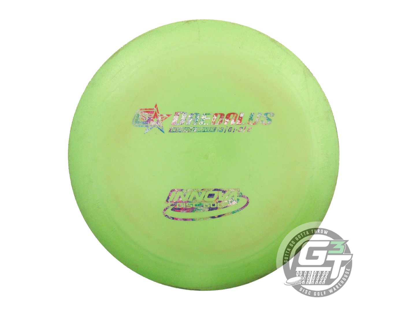 USED Innova GStar Daedalus 162g Lime Fireworks Foil Distance Driver Golf Disc