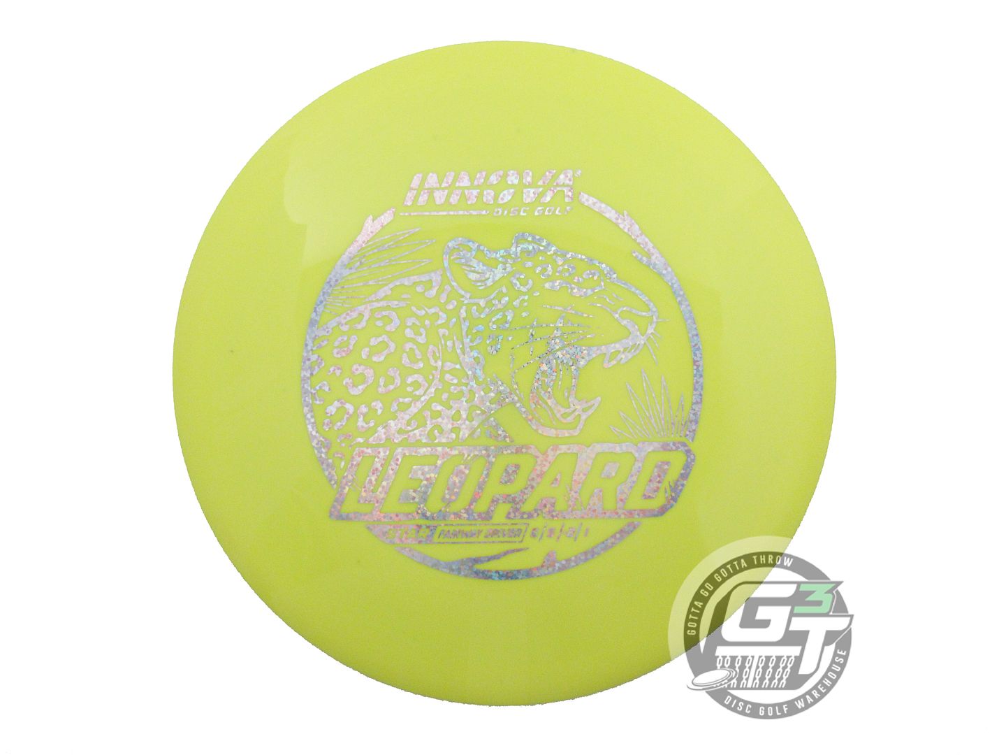 USED Innova Star Leopard 168g Yellow Silver Glitter A Fairway Driver Golf Disc