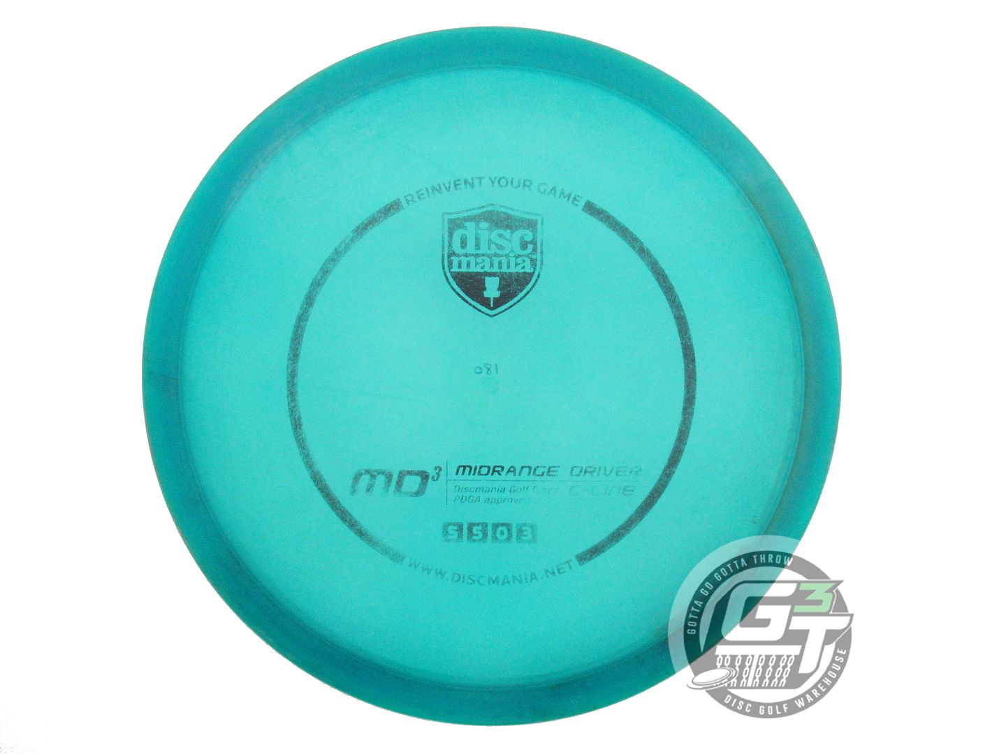 USED DiscMania C-Line MD3 180g Teal Black Stamp Midrange Golf Disc