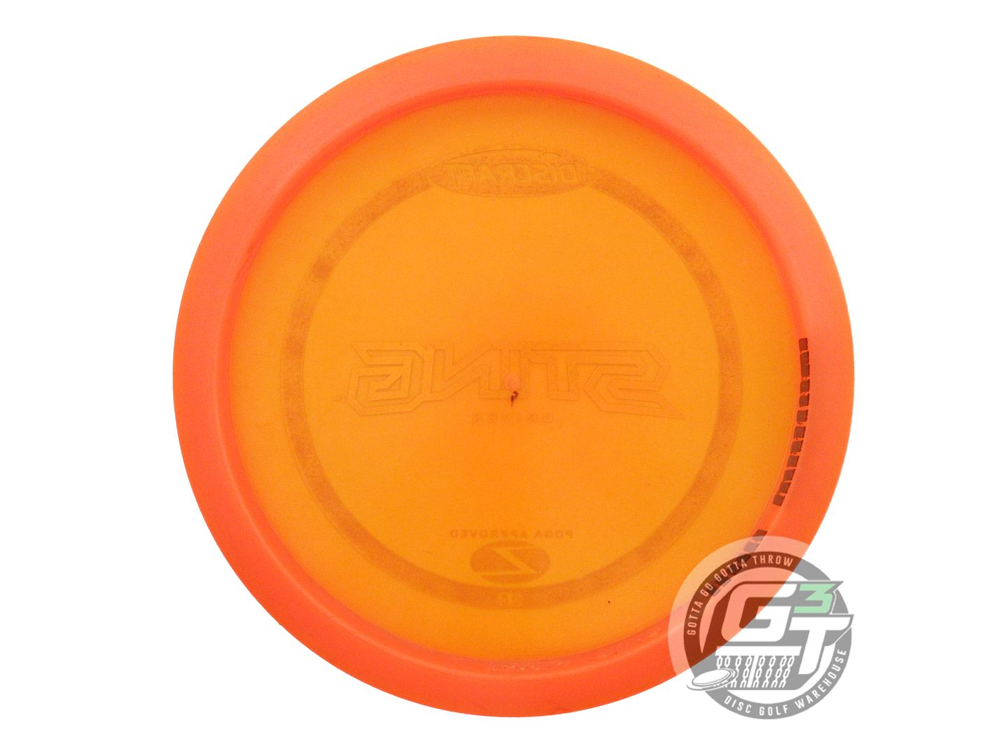 USED Discraft Z Sting 176g Orange Silver Weave PFN Fairway Driver Golf Disc