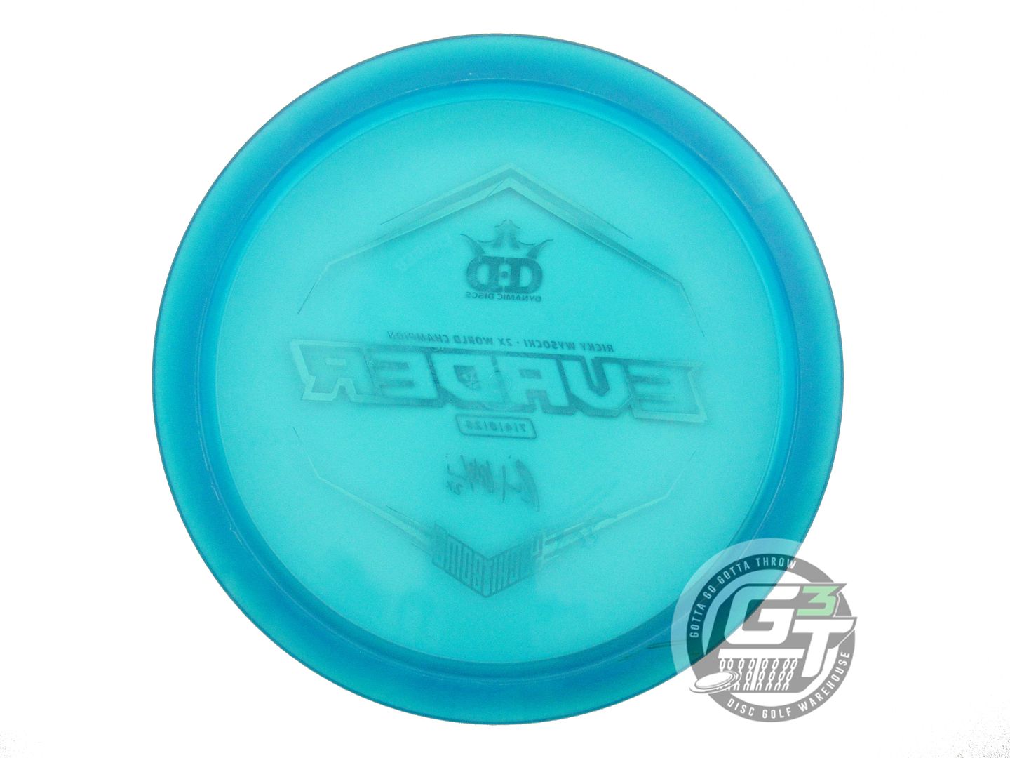 USED Dynamic Discs LE [WYSOCKI] Lucid Evader 171g Blue Red Foil Driver Golf Disc