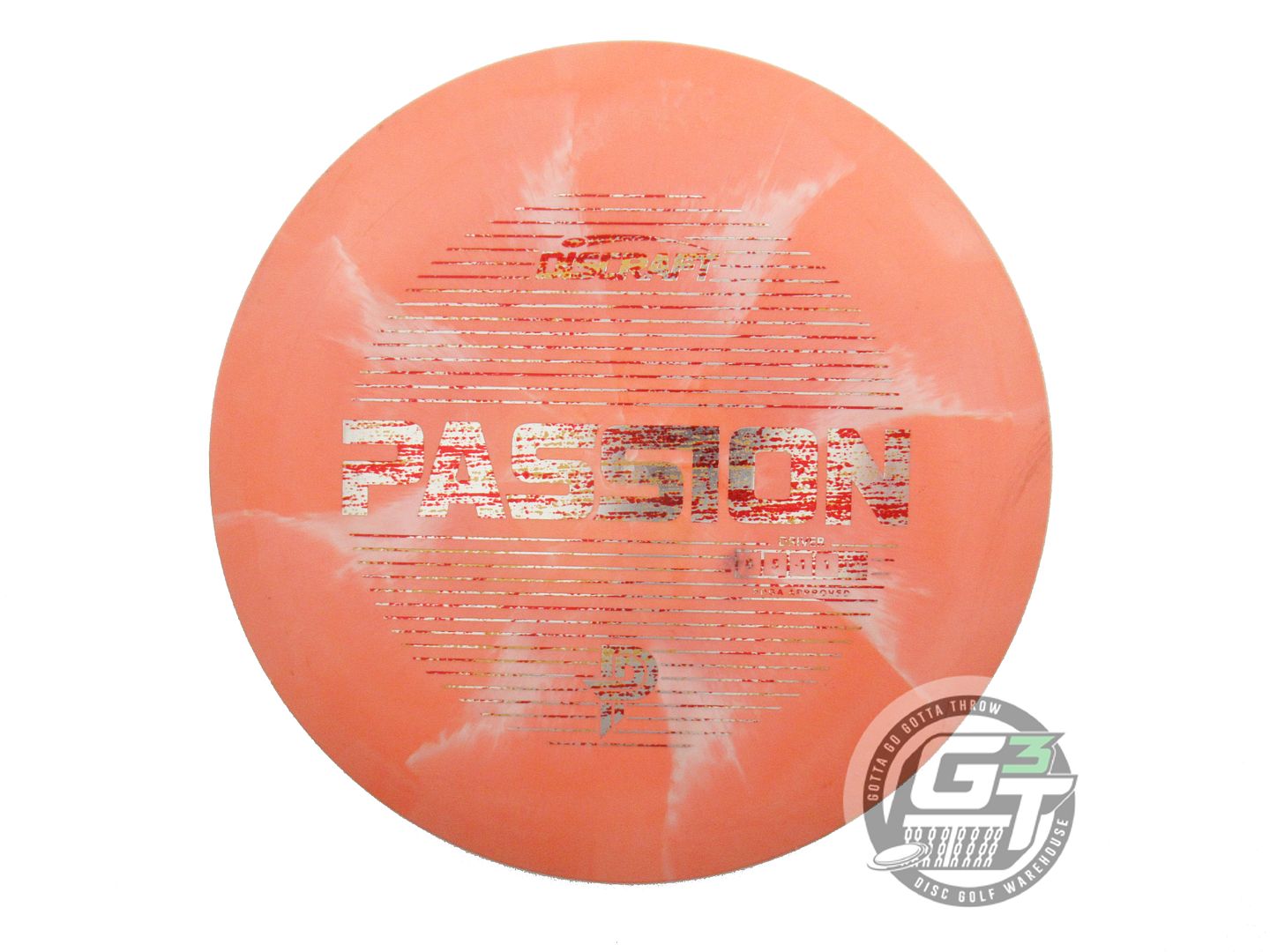 USED Discraft [PIERCE] ESP Passion 178g Orange Red Static Foil Driver Golf Disc