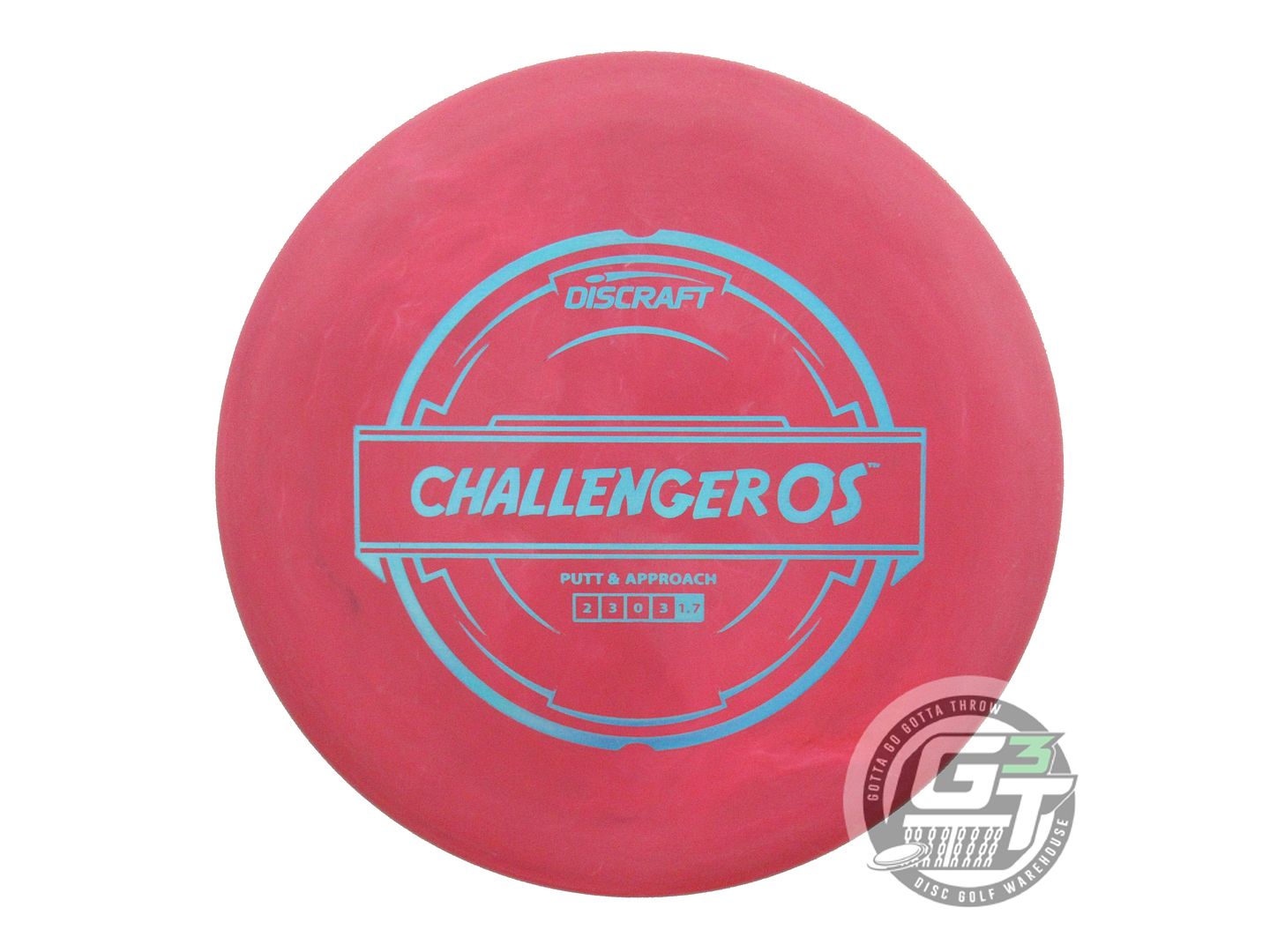 USED Discraft Putter Line Challenger OS 173g Maroon Teal Holo Foil Putter Disc