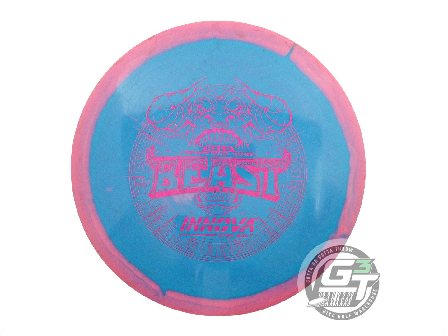 USED Innova Halo Star Beast 172g Pink-Blue Distance Driver Golf Disc