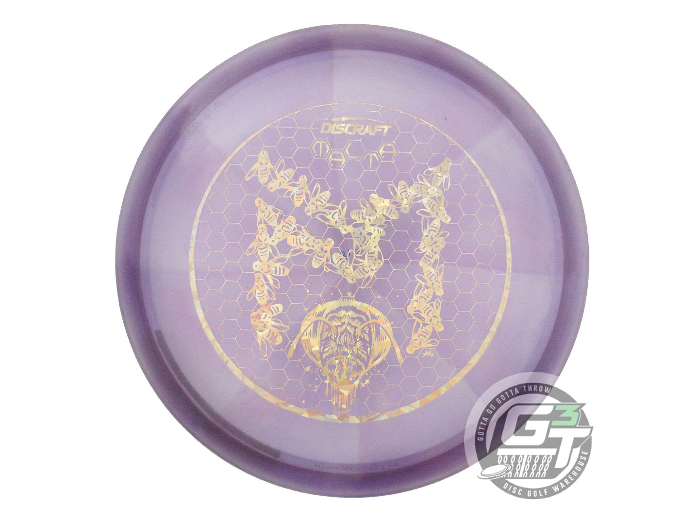 USED Discraft [McBETH] Swirl Z Malta 178g Purple Gold Shatter Midrange Golf Disc