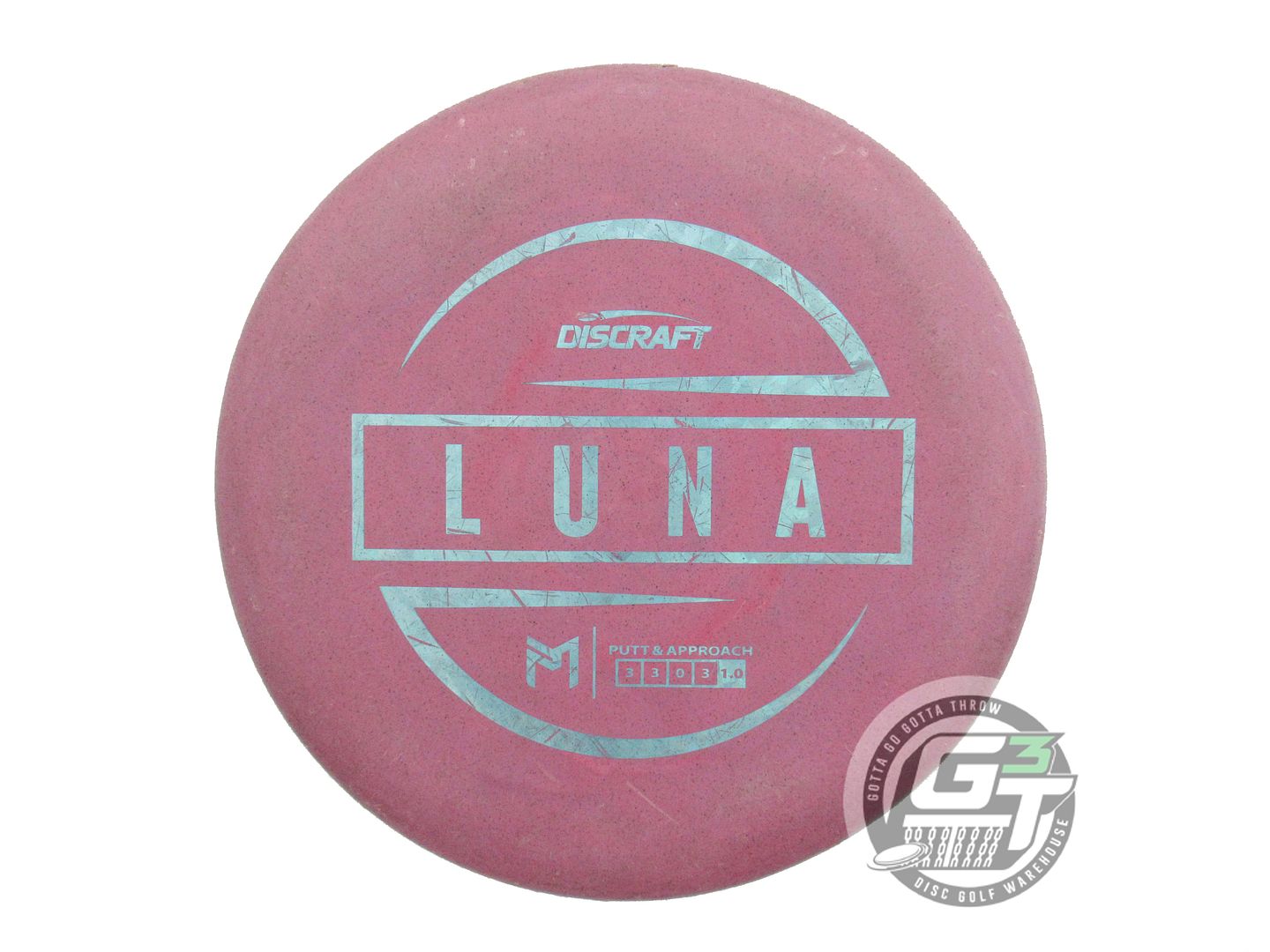 USED Discraft [McBETH] Jawbreaker Luna 172g Purple Teal Shatter Putter Golf Disc