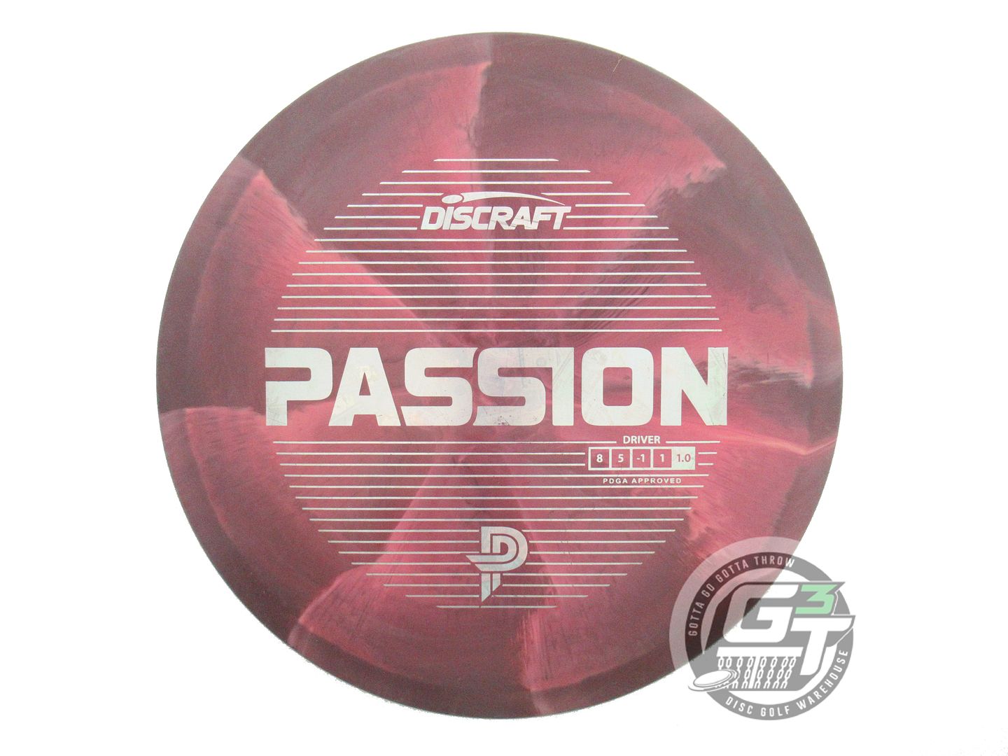 USED Discraft [PIERCE] ESP Passion 177g Gray-Pink Money Foil Driver Golf Disc