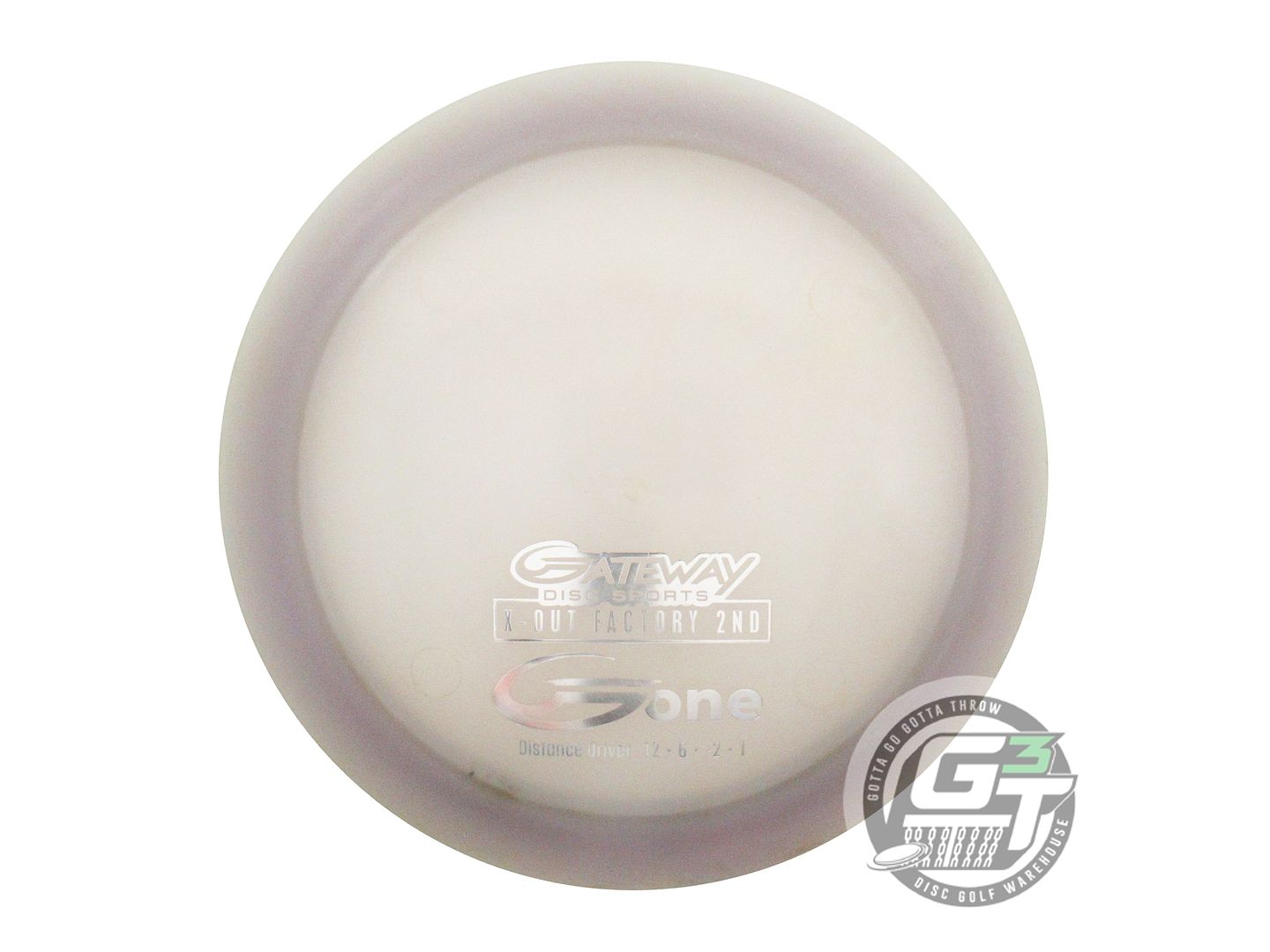 USED Gateway X-OUT Diamond G-One 176g Smoke Silver Foil Distance Driver Disc