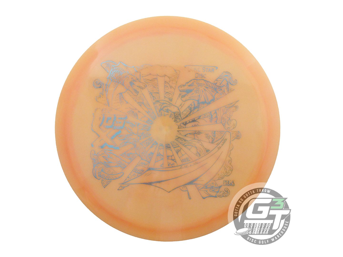 USED Lone Star [ARTIST] Alpha Dos X 172g Peach Blue Foil Fairway Driver Disc