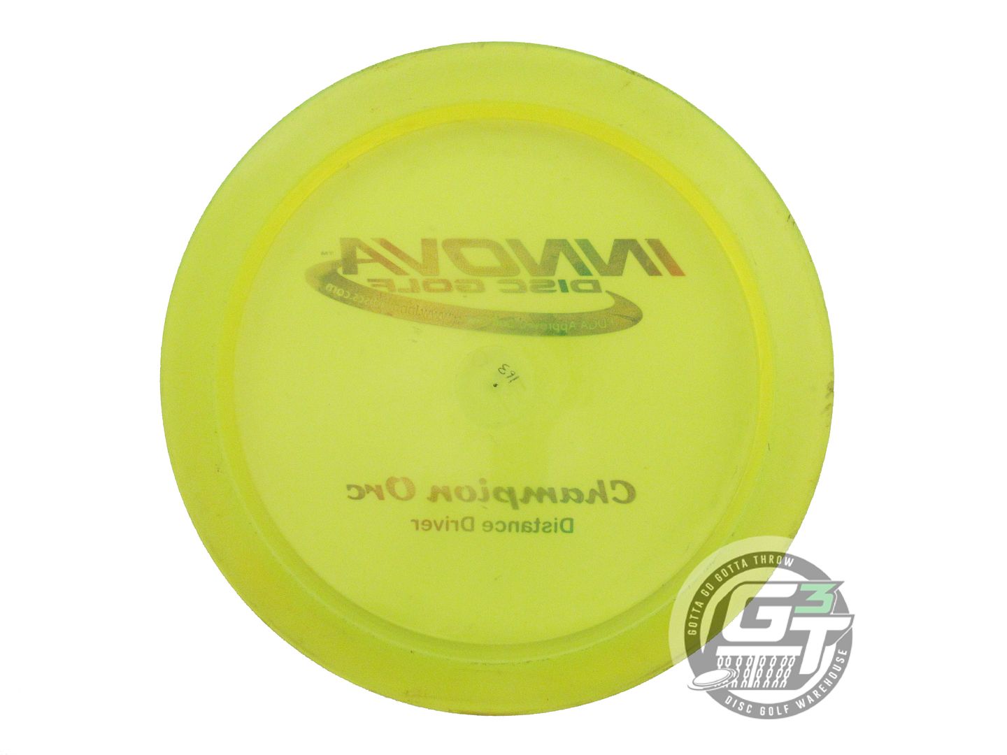 USED Innova Champion Orc 163g Yellow Rainbow Foil PFN Distance Driver Golf Disc