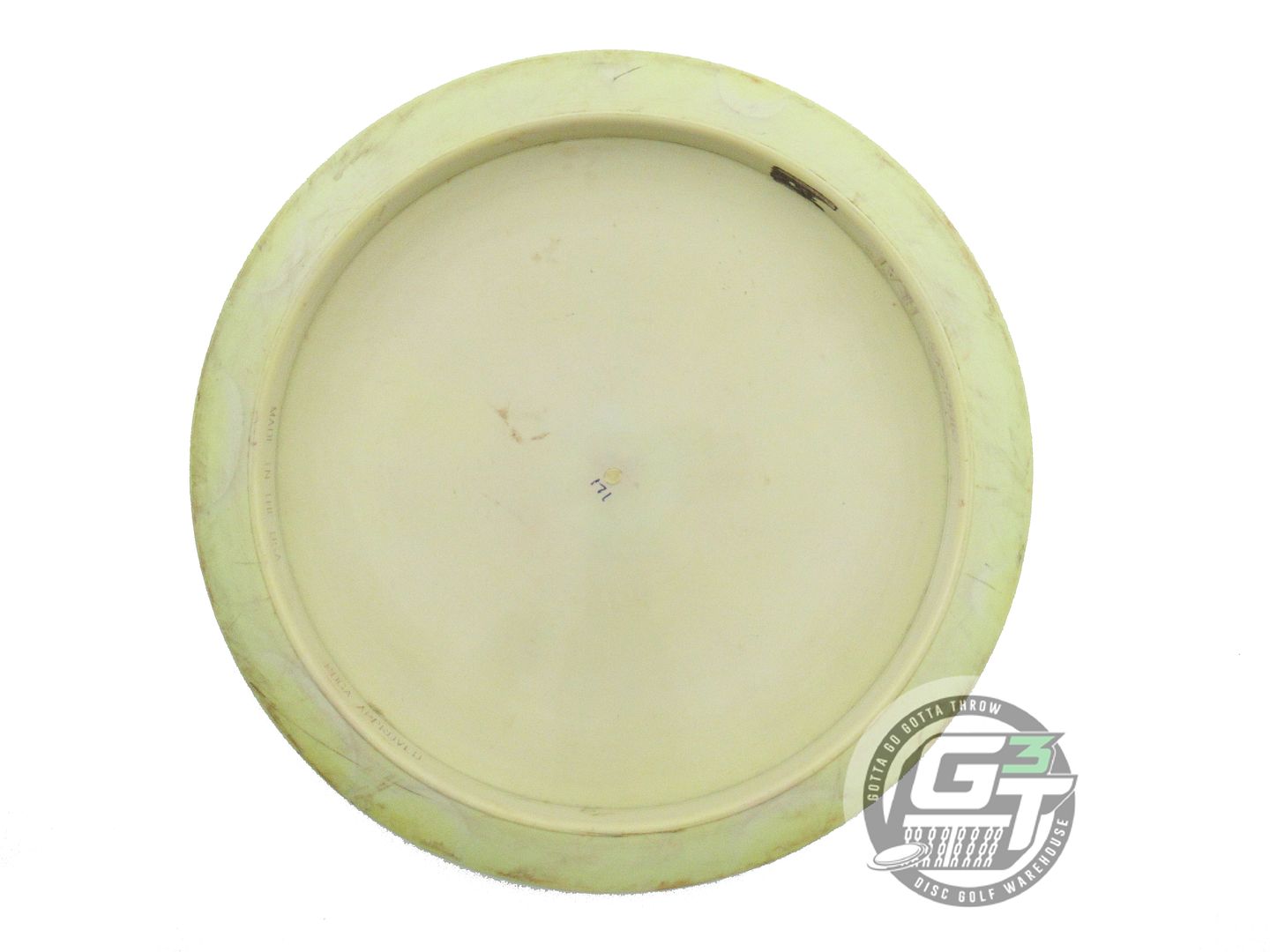 USED Discraft ESP Heat 171g Lime-Gray Black Stamp Distance Driver Golf Disc