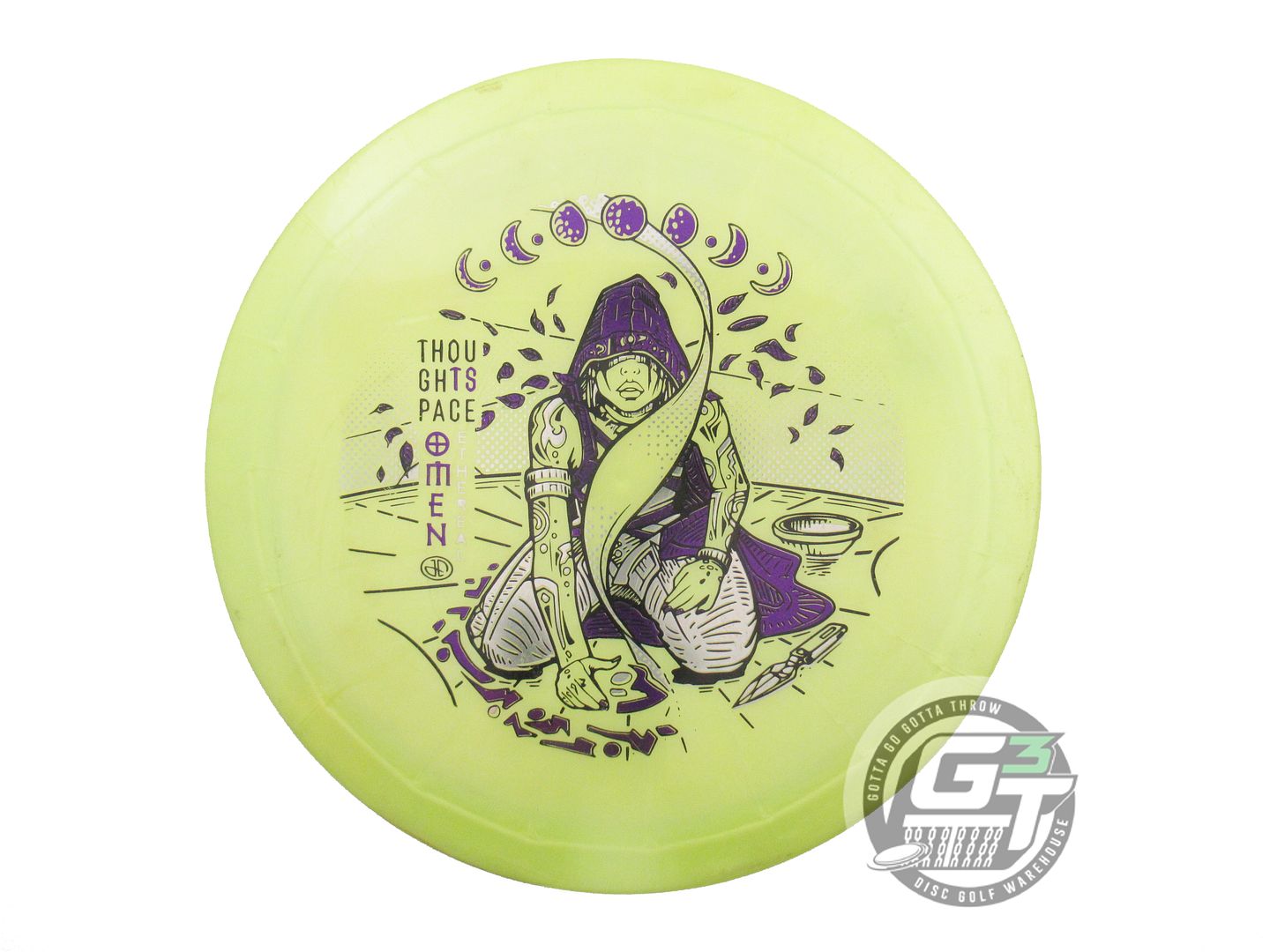 USED Thought Space Ethereal Omen 174g Yellow Fairway Driver Golf Disc