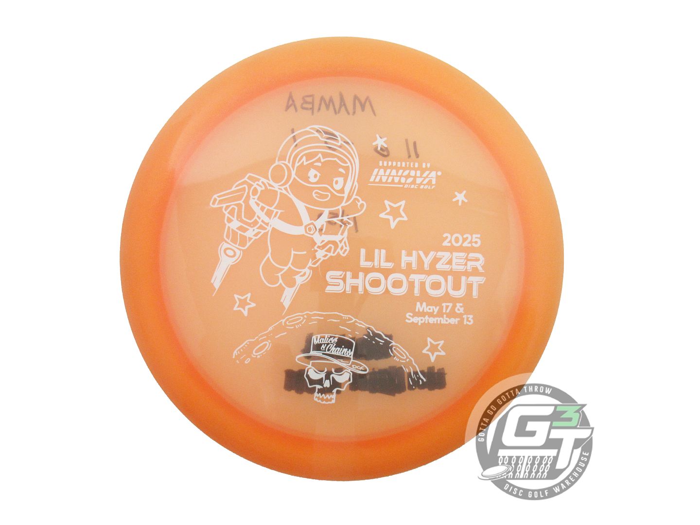 USED Innova Champion Mamba 145g Peach White Stamp Distance Driver Golf Disc