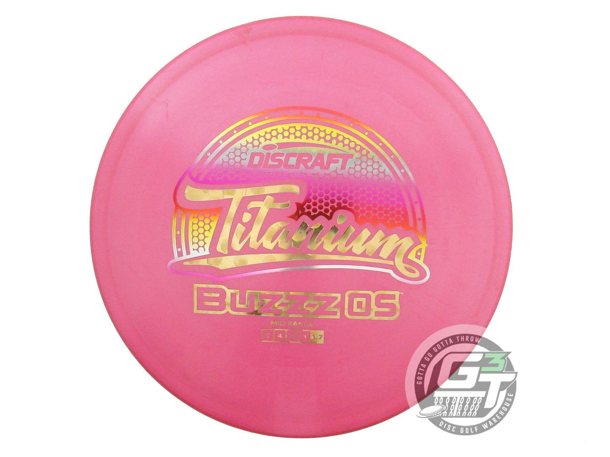 USED Discraft Titanium Buzzz OS 171g Pink Sunset Foil Midrange Golf Disc