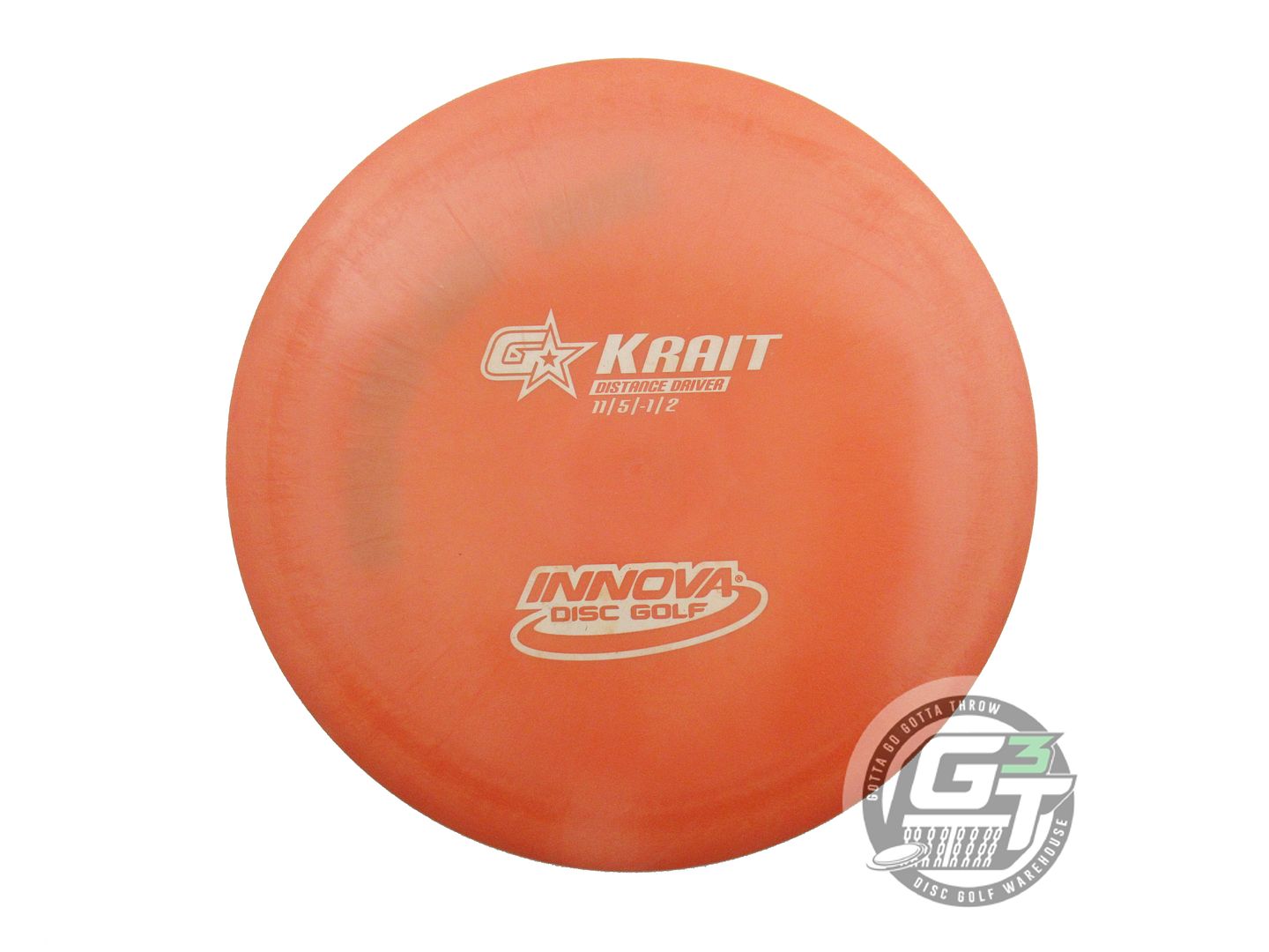 USED Innova GStar Krait 168g Orange White Stamp Distance Driver Golf Disc