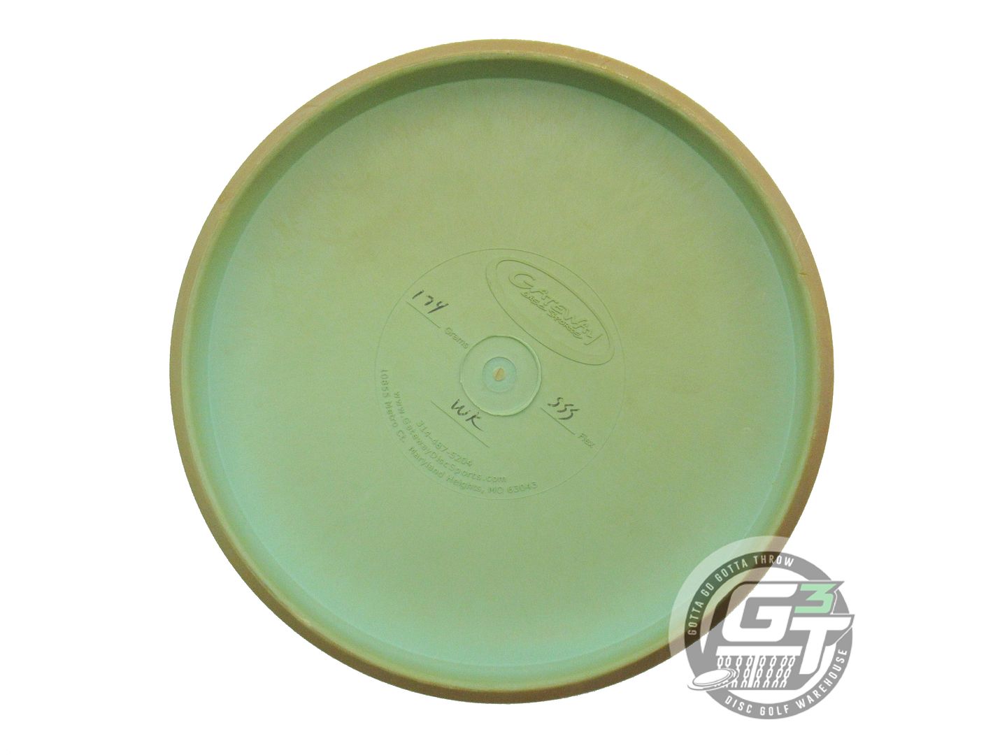 USED Gateway [MNADGC] SureGrip SSS Warlock 174g Mustard-Seafoam Putter Golf Disc