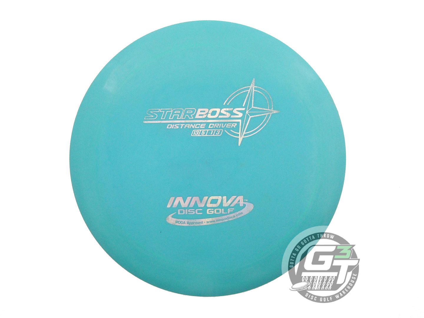 USED Innova Star Boss 168g Seafoam Silver Prism Foil Distance Driver Golf Disc