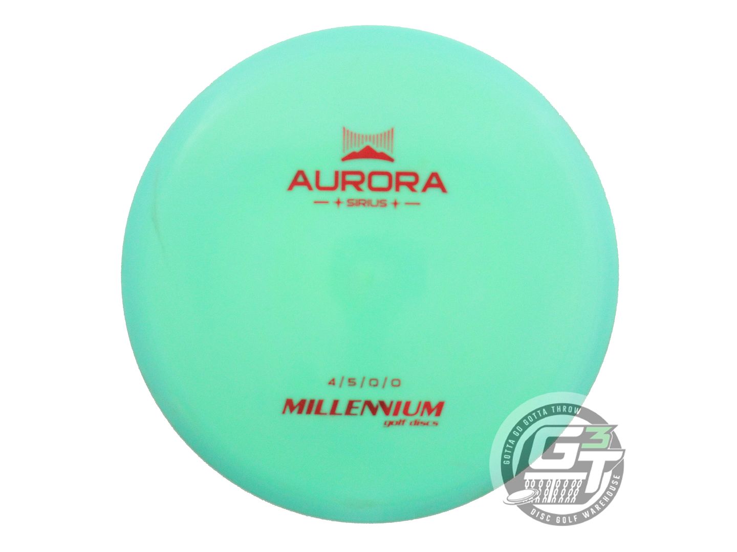 USED Millennium Sirius Aurora MS 180g Seafoam Red Foil Midrange Golf Disc