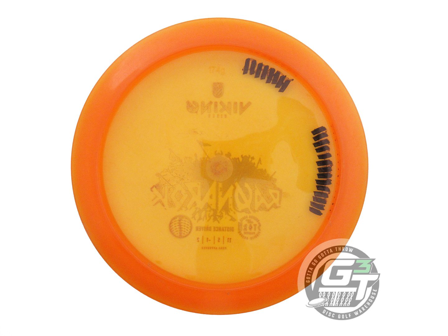 USED Viking Discs Storm Ragnarok 174g Orange Red Foil Distance Driver Golf Disc