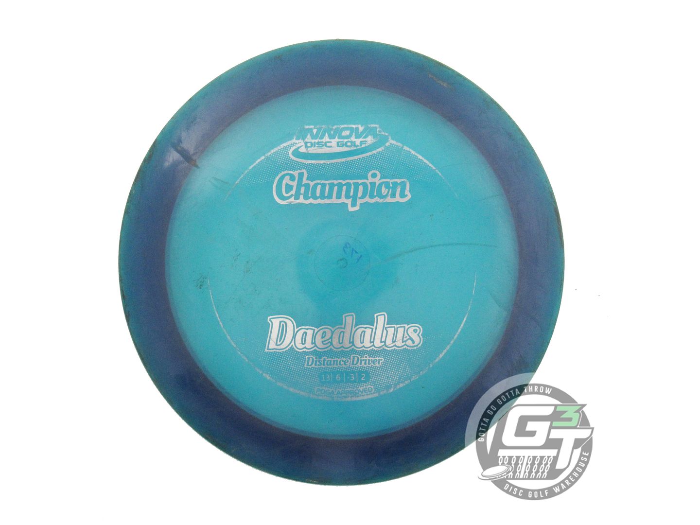 USED Innova Champion Daedalus 173g Blue Silver Foil Distance Driver Golf Disc