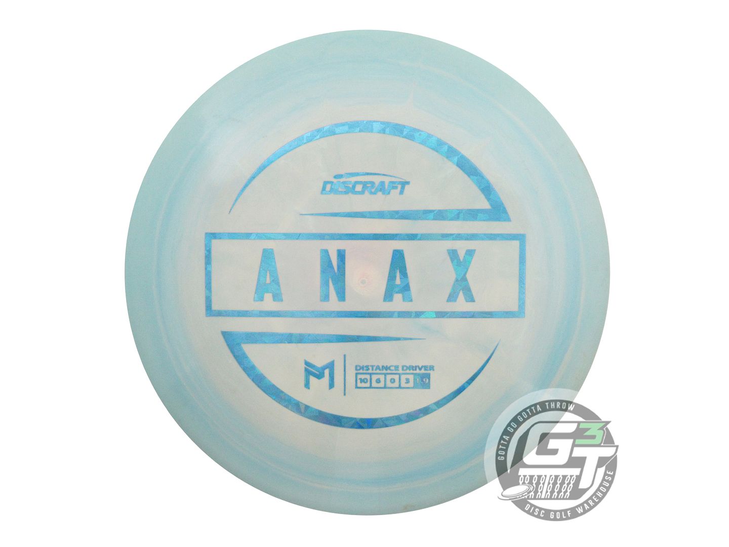 USED Discraft [McBETH] ESP Anax 175g Teal-Peach Teal Shatter Driver Golf Disc