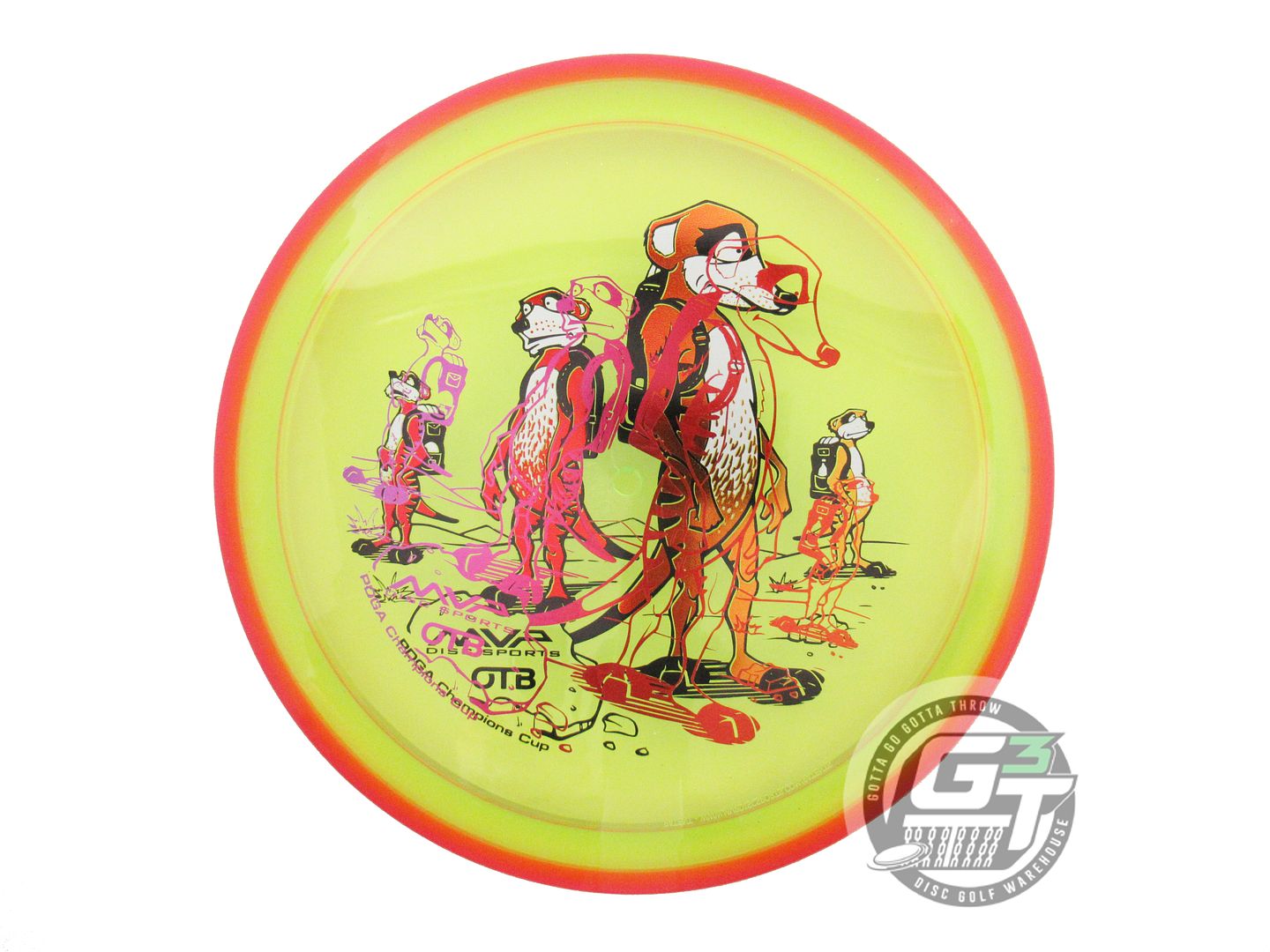 USED Axiom Discs [OTB] Prism Proton Crave 158g Yellow Pink Rim Driver Disc