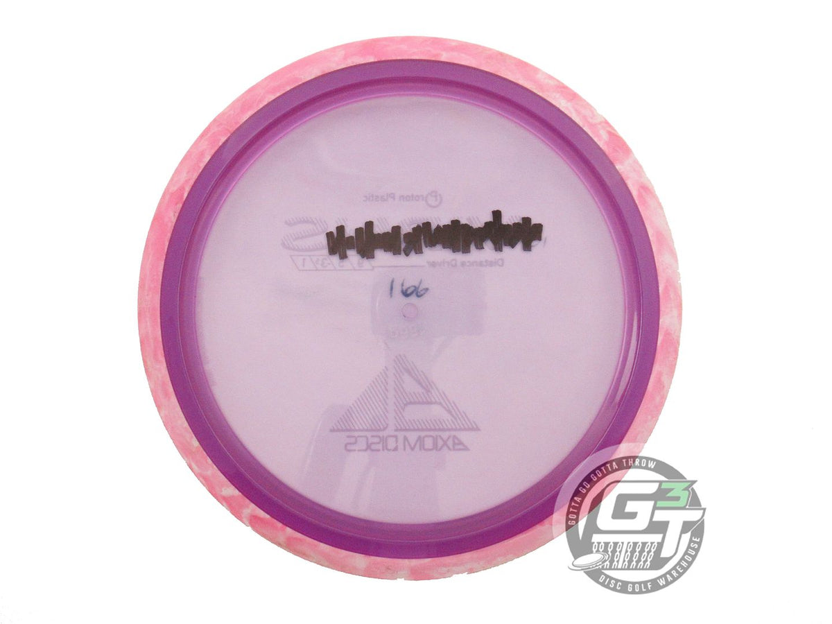 USED Axiom Discs Proton Virus 166g Purple Pink Rim Distance Driver Golf Disc