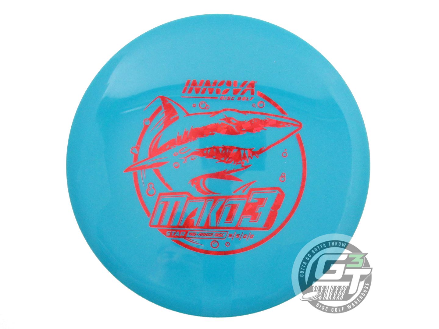 NOS Innova Star Mako3 168g Teal Red Shatter Foil Midrange Golf Disc
