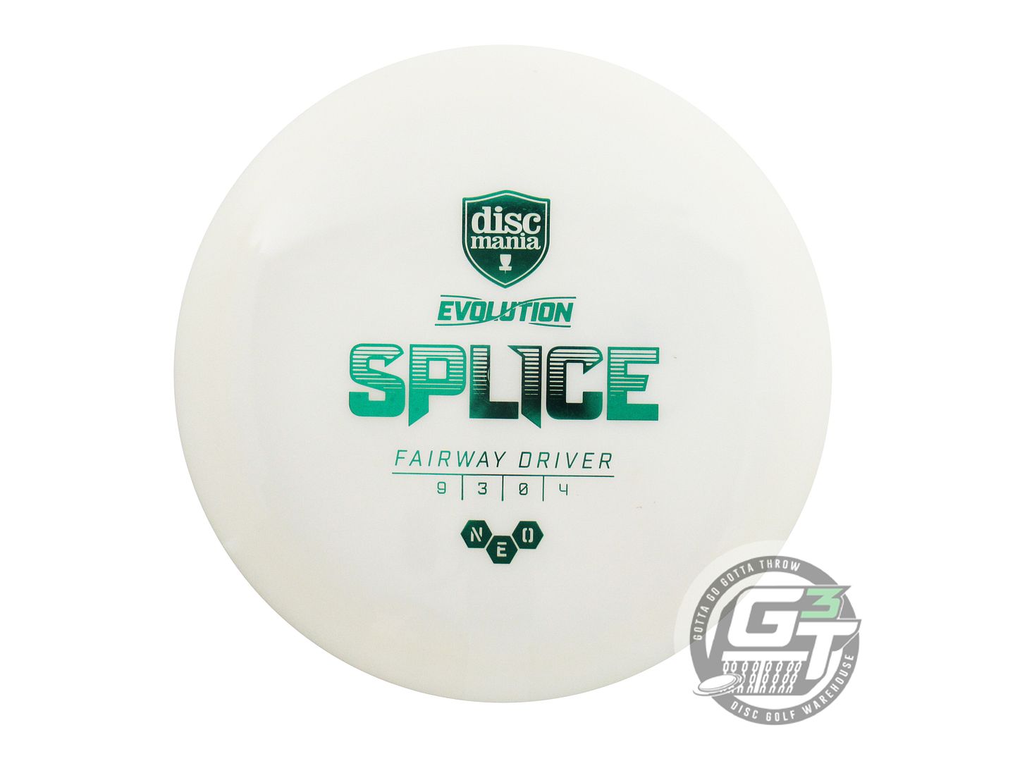 USED DiscMania Neo Splice 174g White Green Foil Fairway Driver Golf Disc